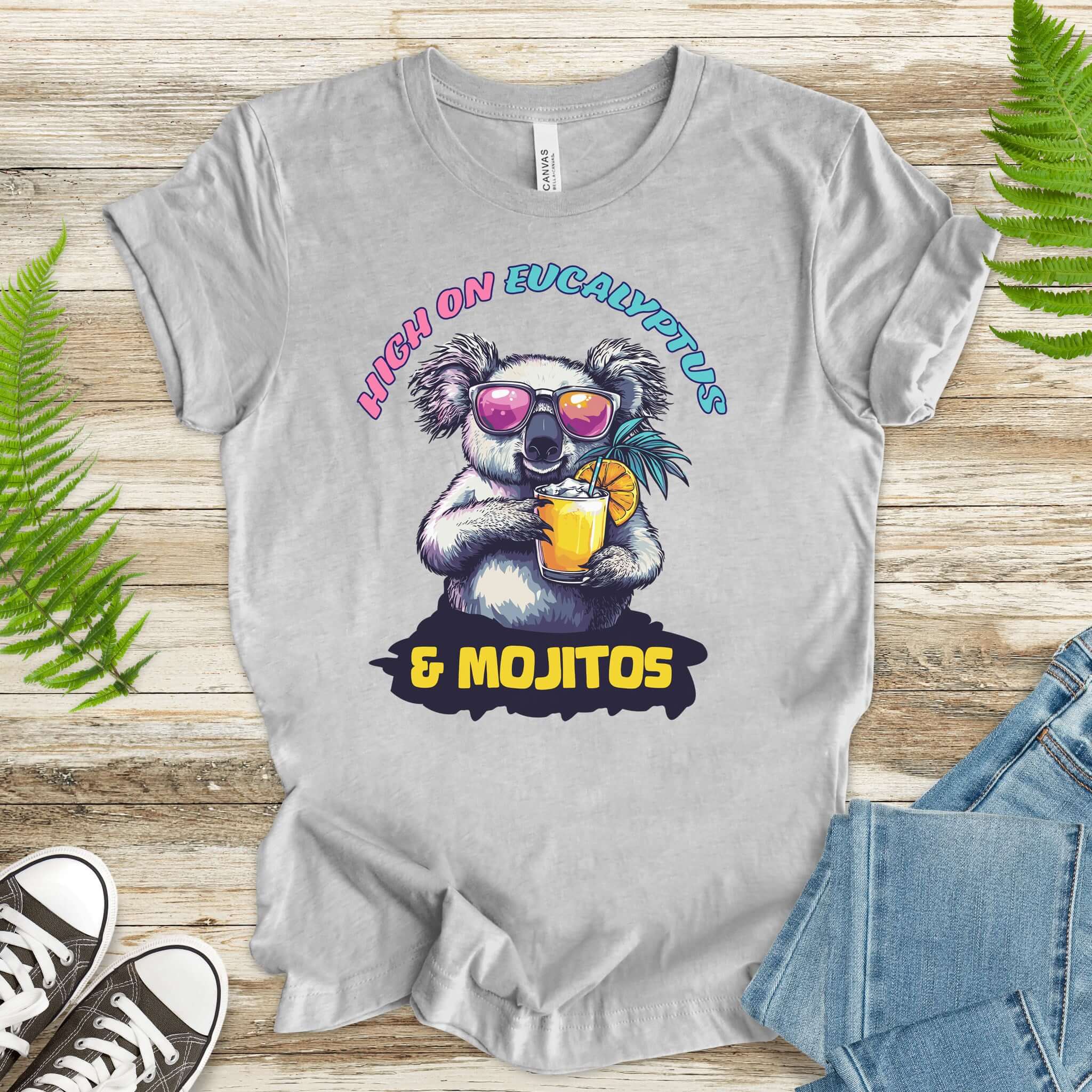 Koala Vacation Mode T-Shirt – Relax, Sip, Repeat