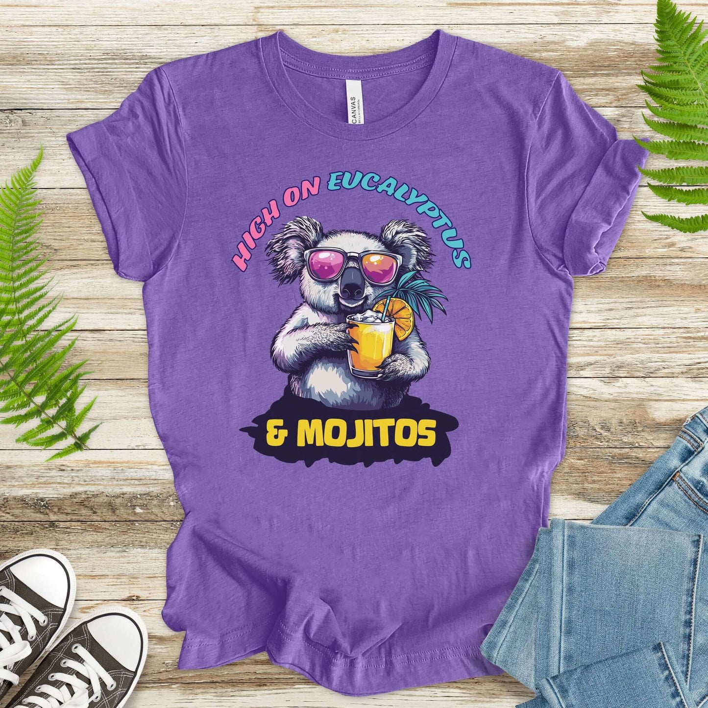 Koala Vacation Mode T-Shirt – Relax, Sip, Repeat
