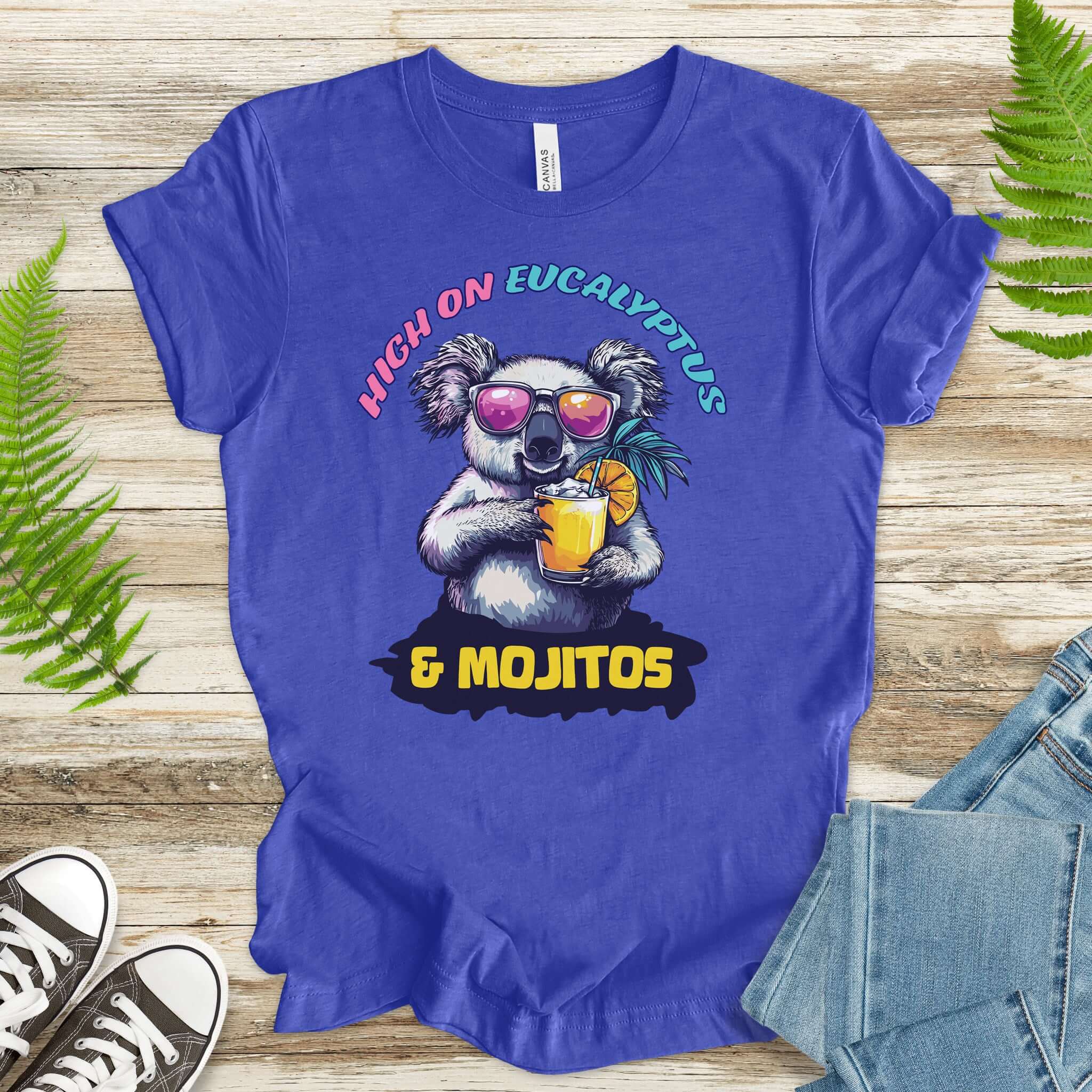 Koala Vacation Mode T-Shirt – Relax, Sip, Repeat