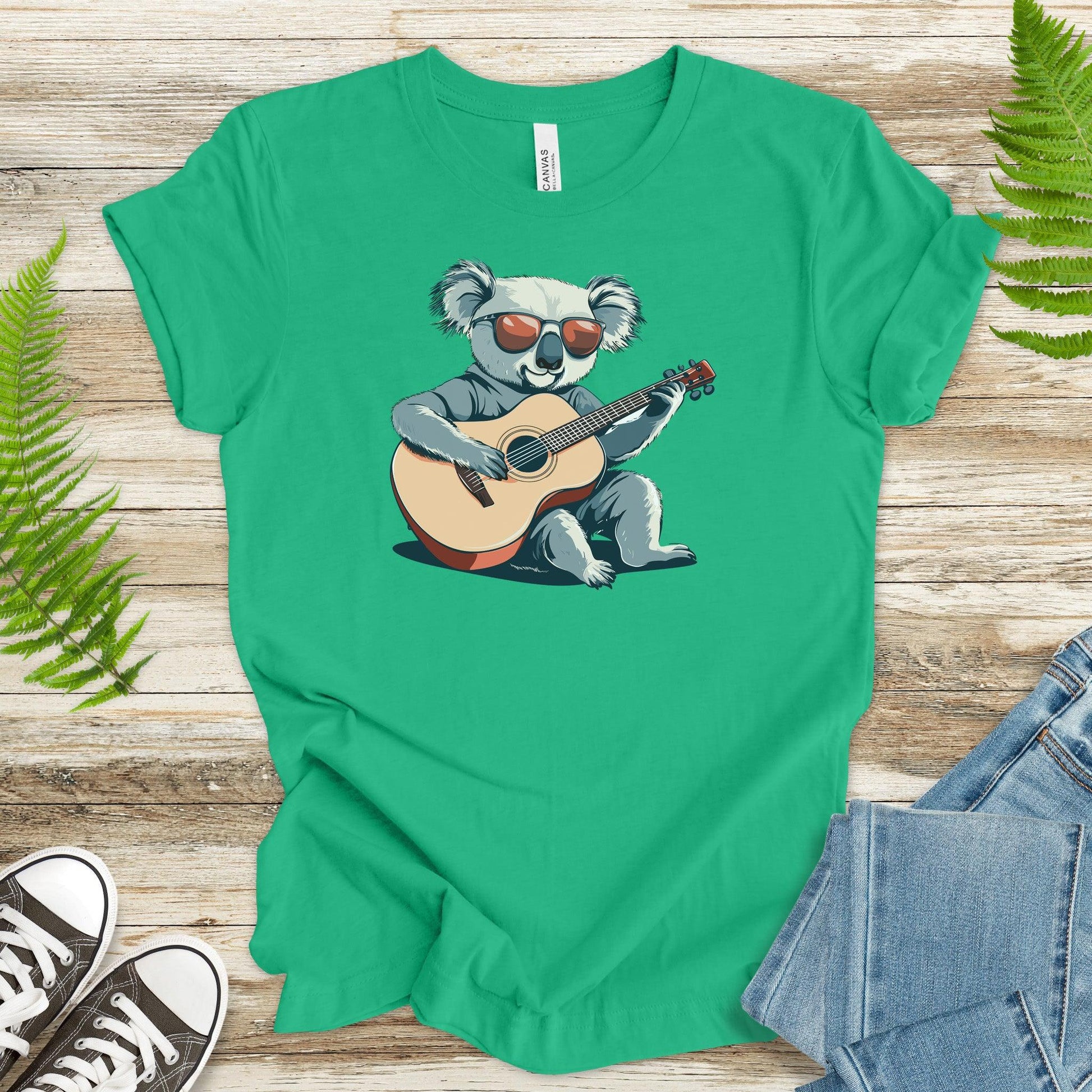 Retro Koala Guitar T-Shirt - TShirtree