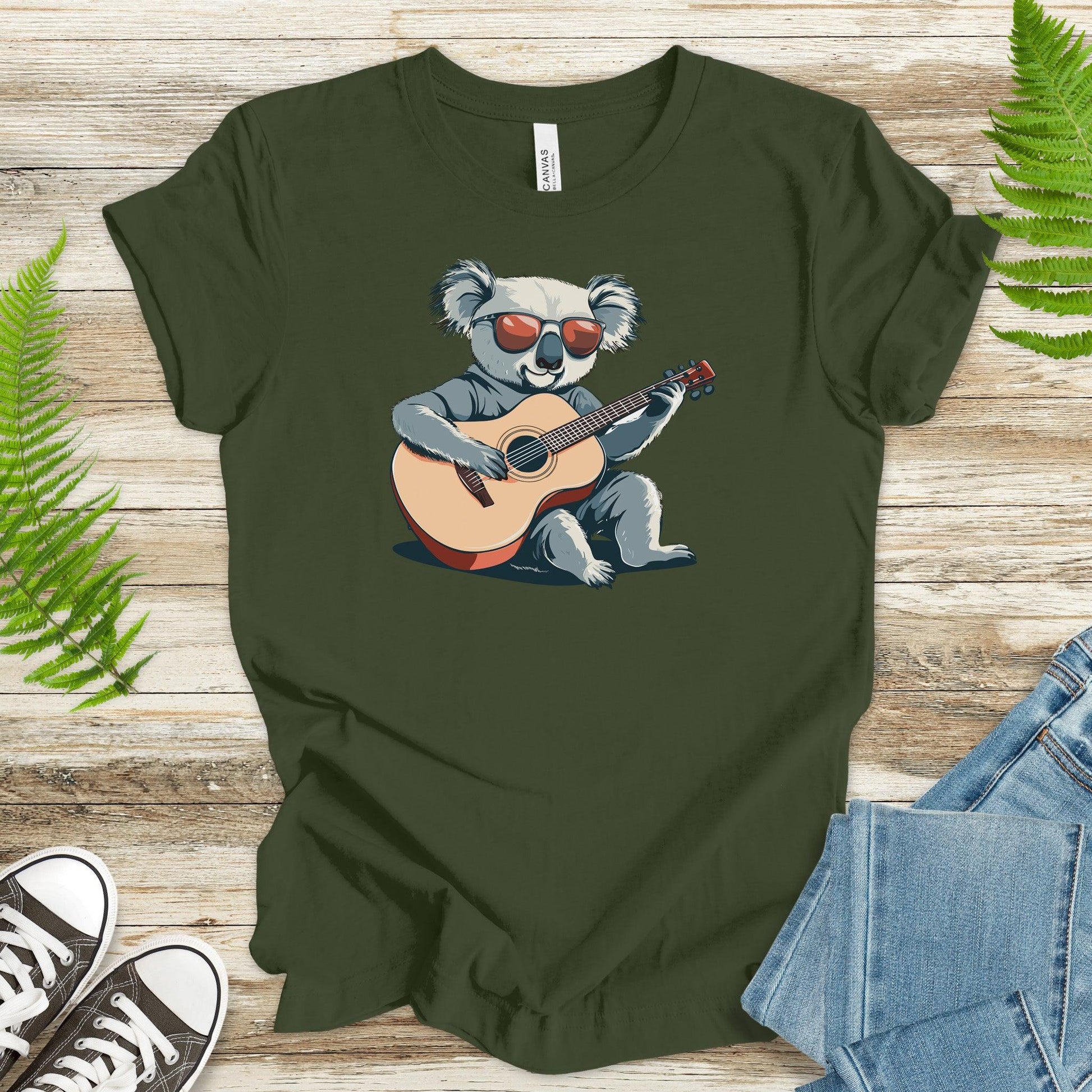 Retro Koala Guitar T-Shirt - TShirtree