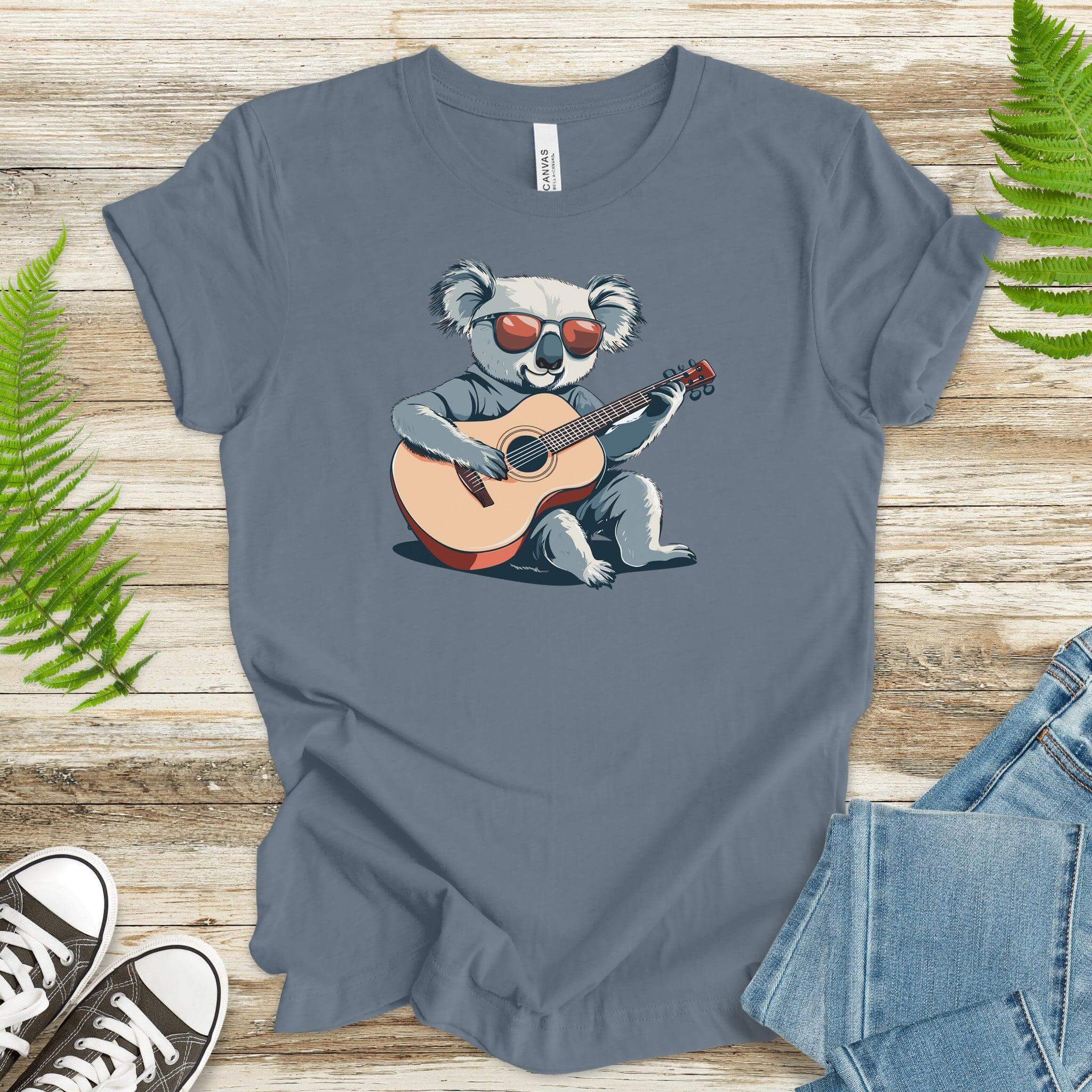 Retro Koala Guitar T-Shirt - TShirtree