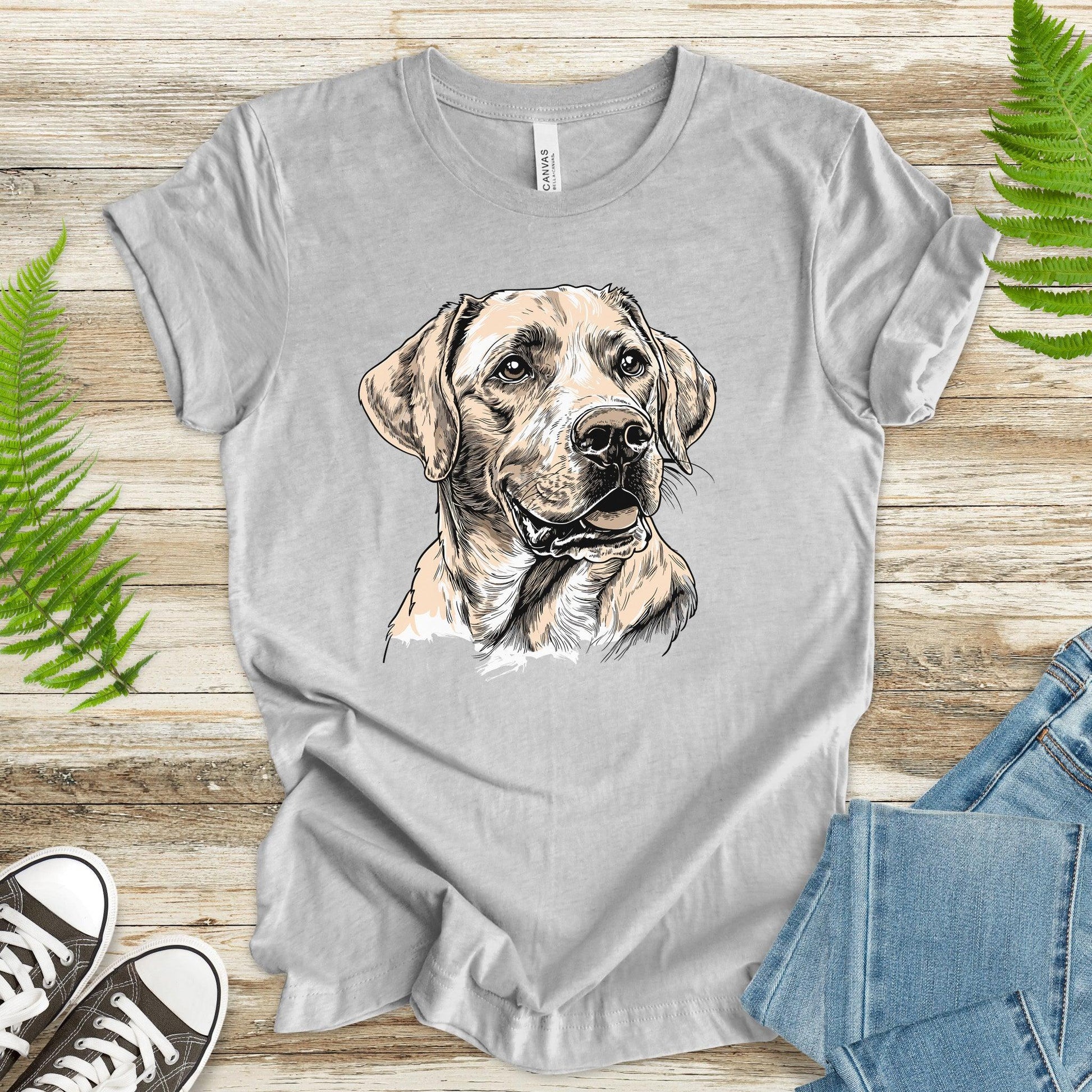 Labrador Dog Color Drawing T-Shirt - TShirtree