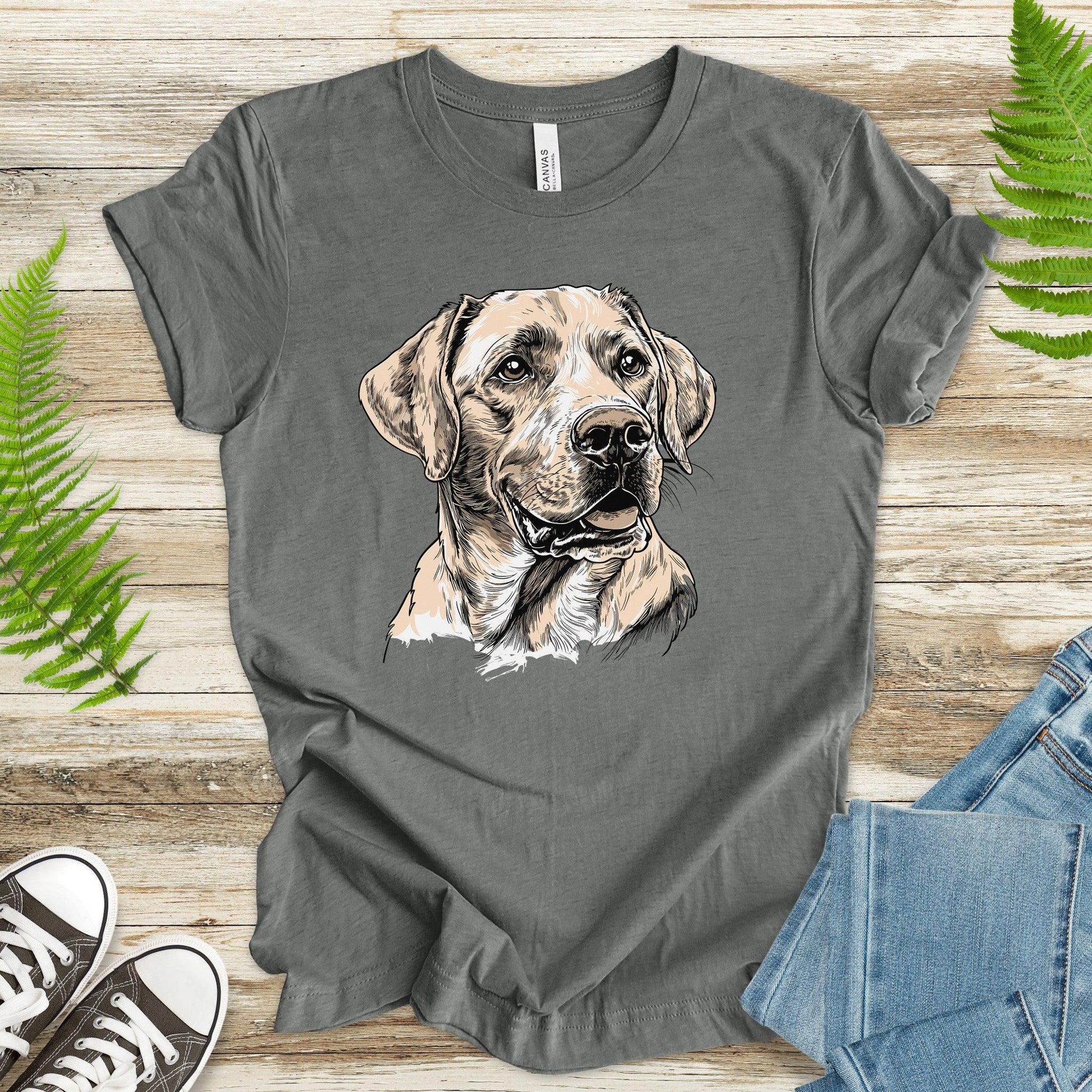 Labrador Dog Color Drawing T-Shirt - TShirtree