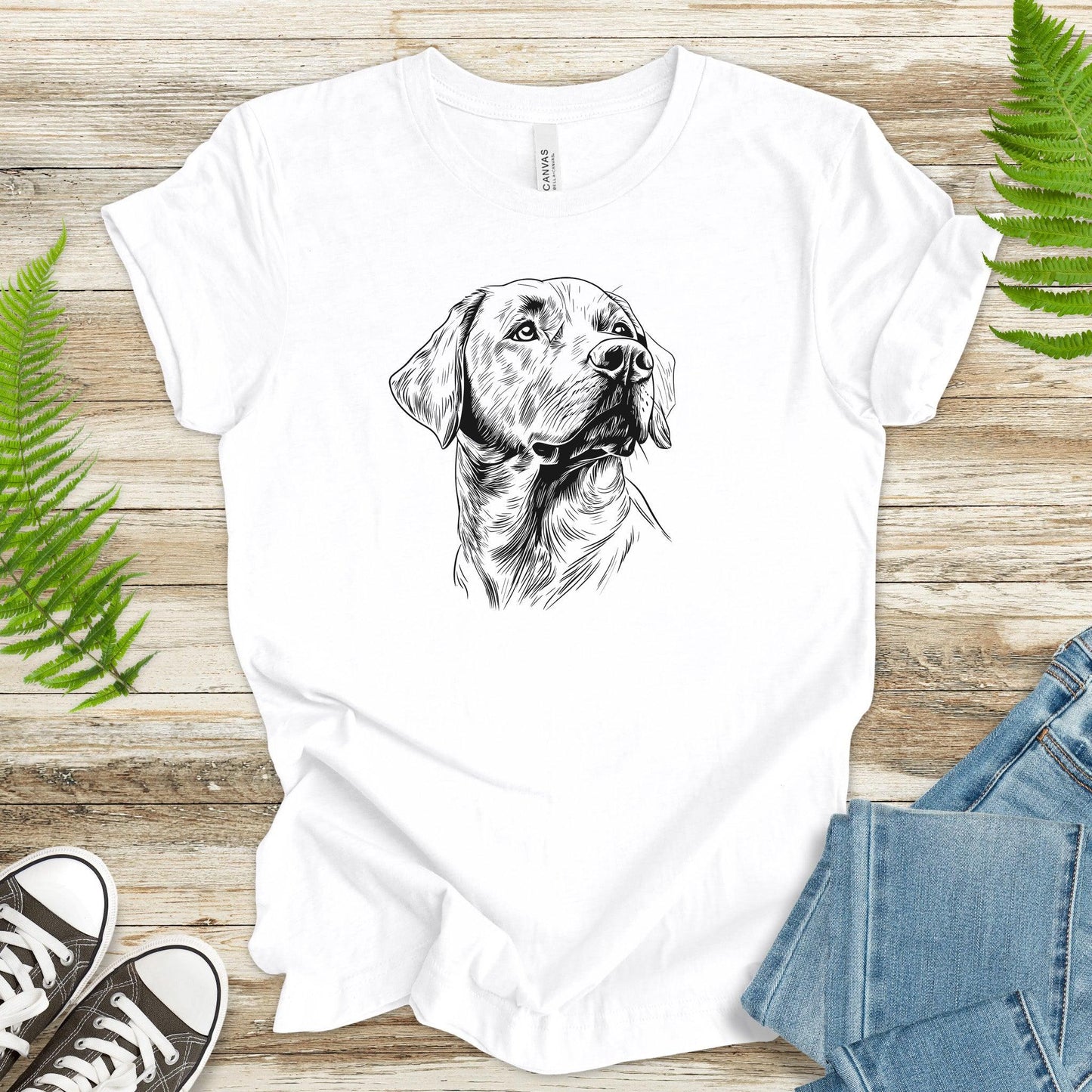 Labrador Mom Sketch T-Shirt - TShirtree