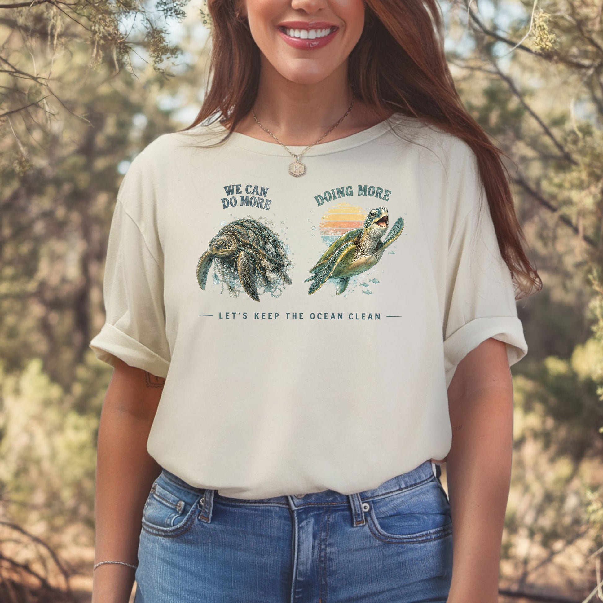Let’s Keep the Ocean Clean Sea Turtle Conservation Gift T-Shirt