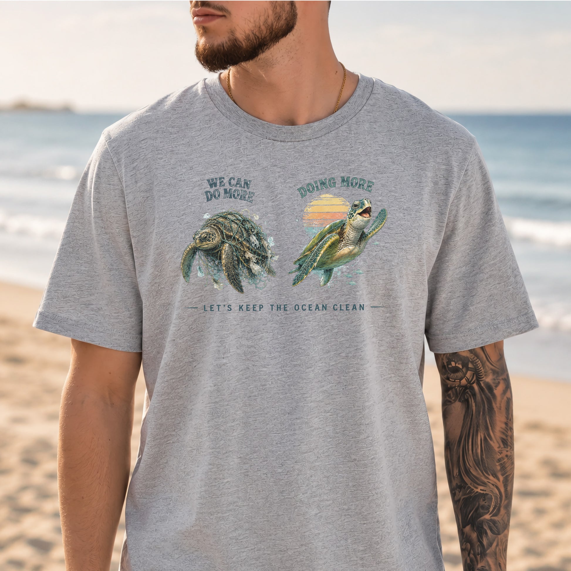 Let’s Keep the Ocean Clean Sea Turtle Conservation Gift T-Shirt