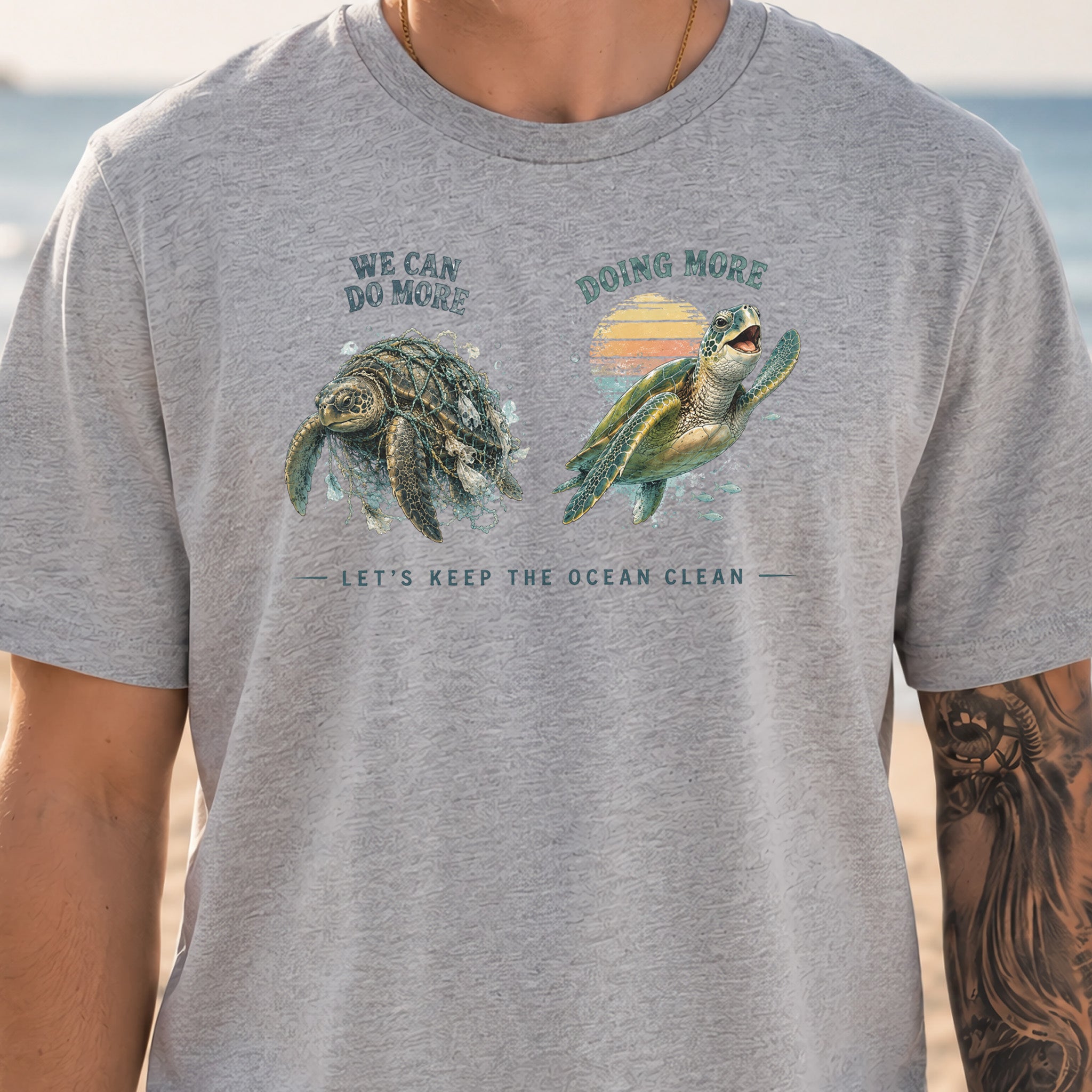 Let’s Keep the Ocean Clean Sea Turtle Conservation Gift T-Shirt