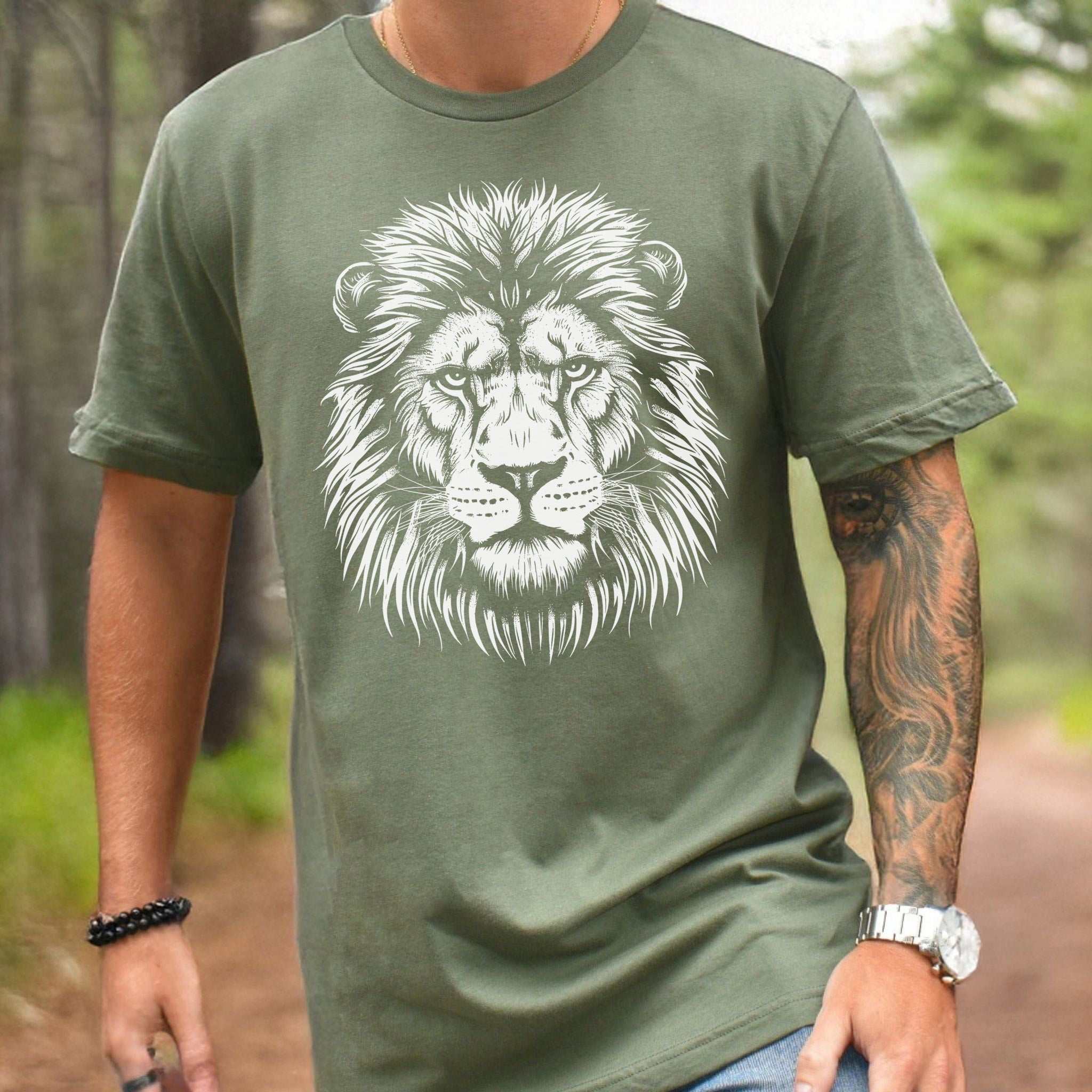 Lion Face T-Shirt – King of the Jungle Tee