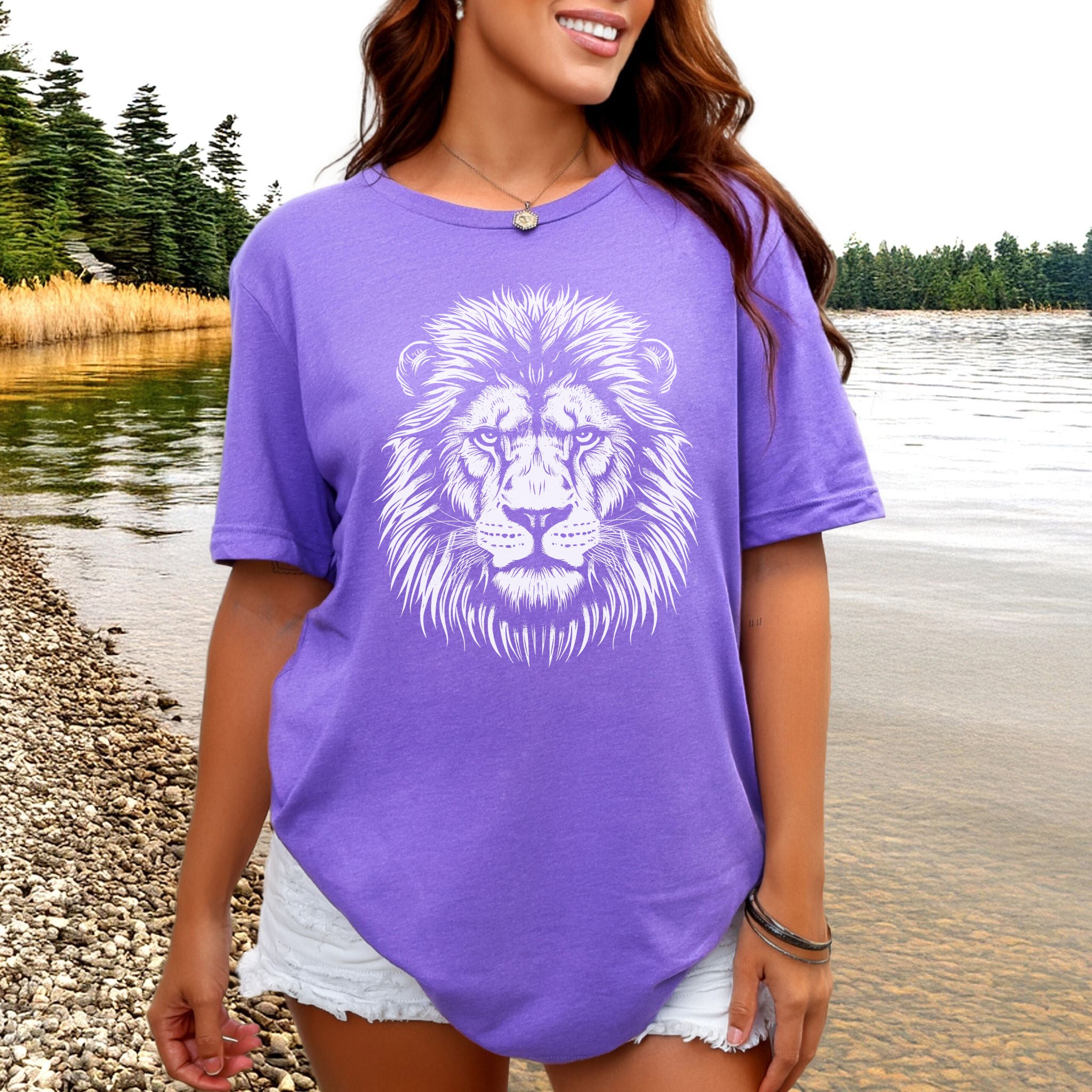 Lion Face T-Shirt – King of the Jungle Tee