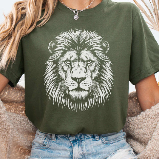 Lion Face T-Shirt – King of the Jungle Tee
