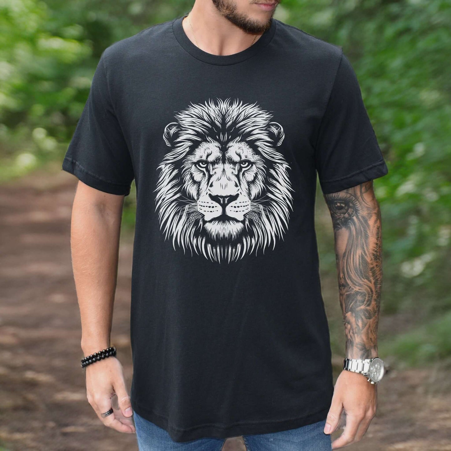 Lion Face T-Shirt – King of the Jungle Tee