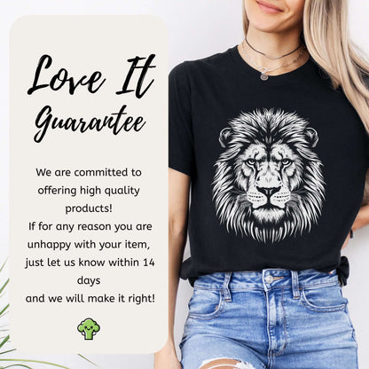 Lion Face T-Shirt – King of the Jungle Tee