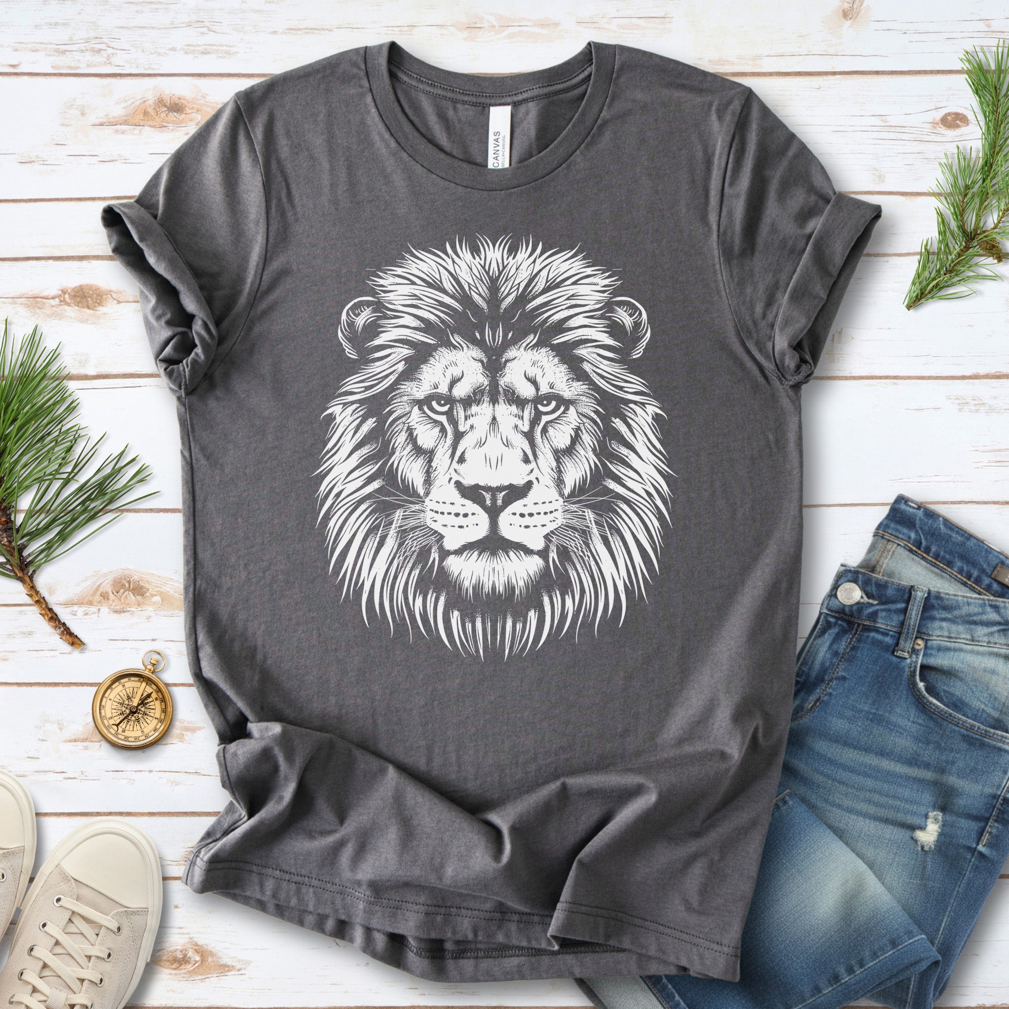 Lion Face T-Shirt – King of the Jungle Tee