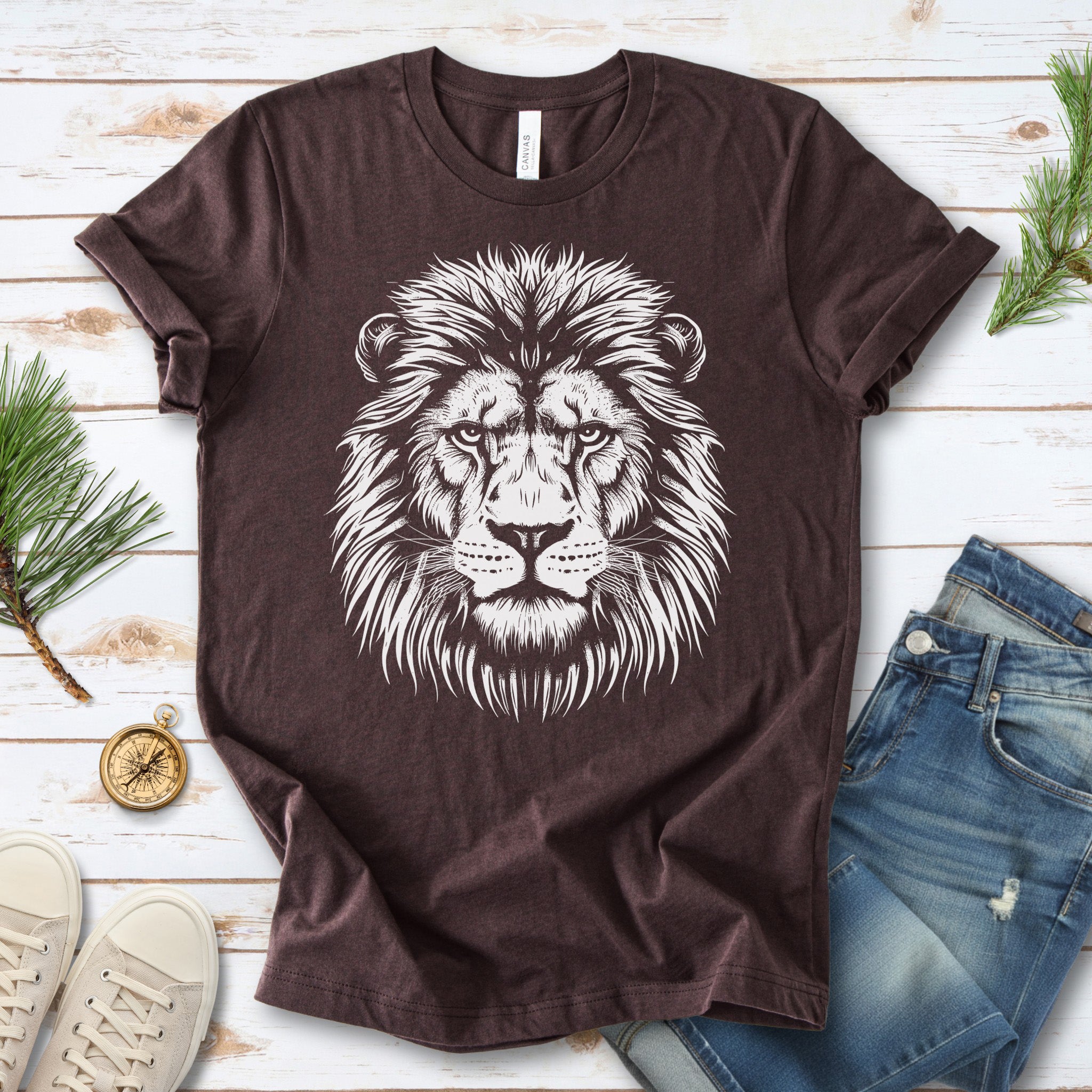 Lion Face T-Shirt – King of the Jungle Tee