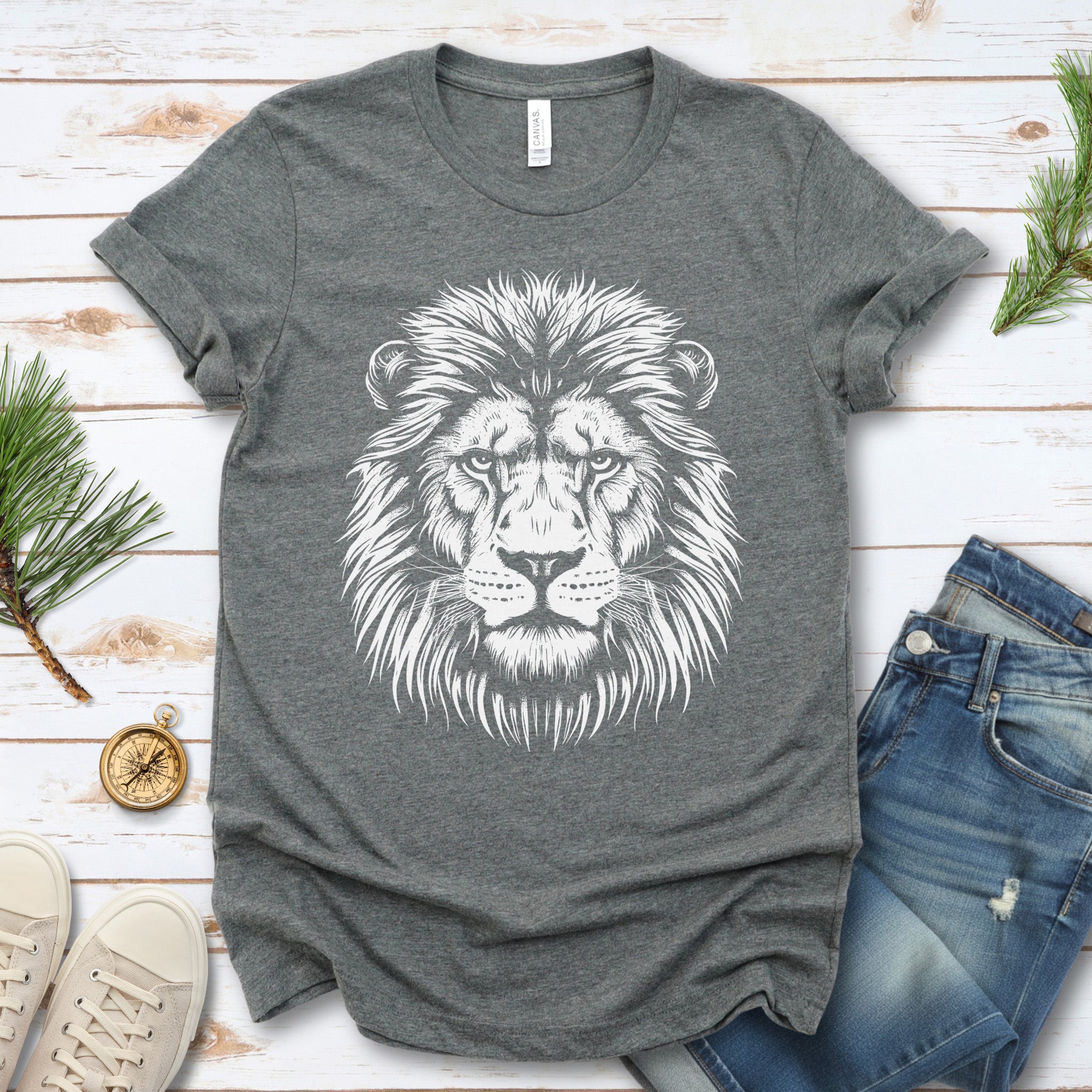 Lion Face T-Shirt – King of the Jungle Tee