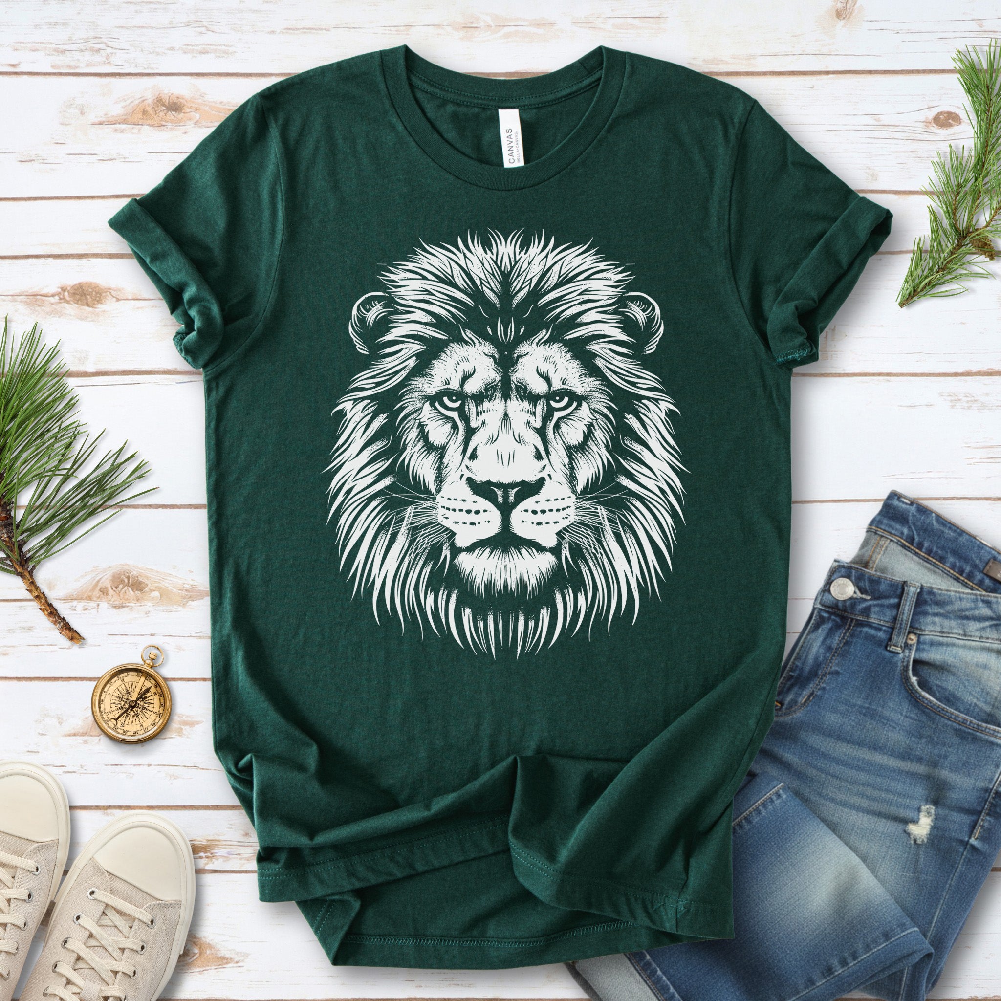 Lion Face T-Shirt – King of the Jungle Tee