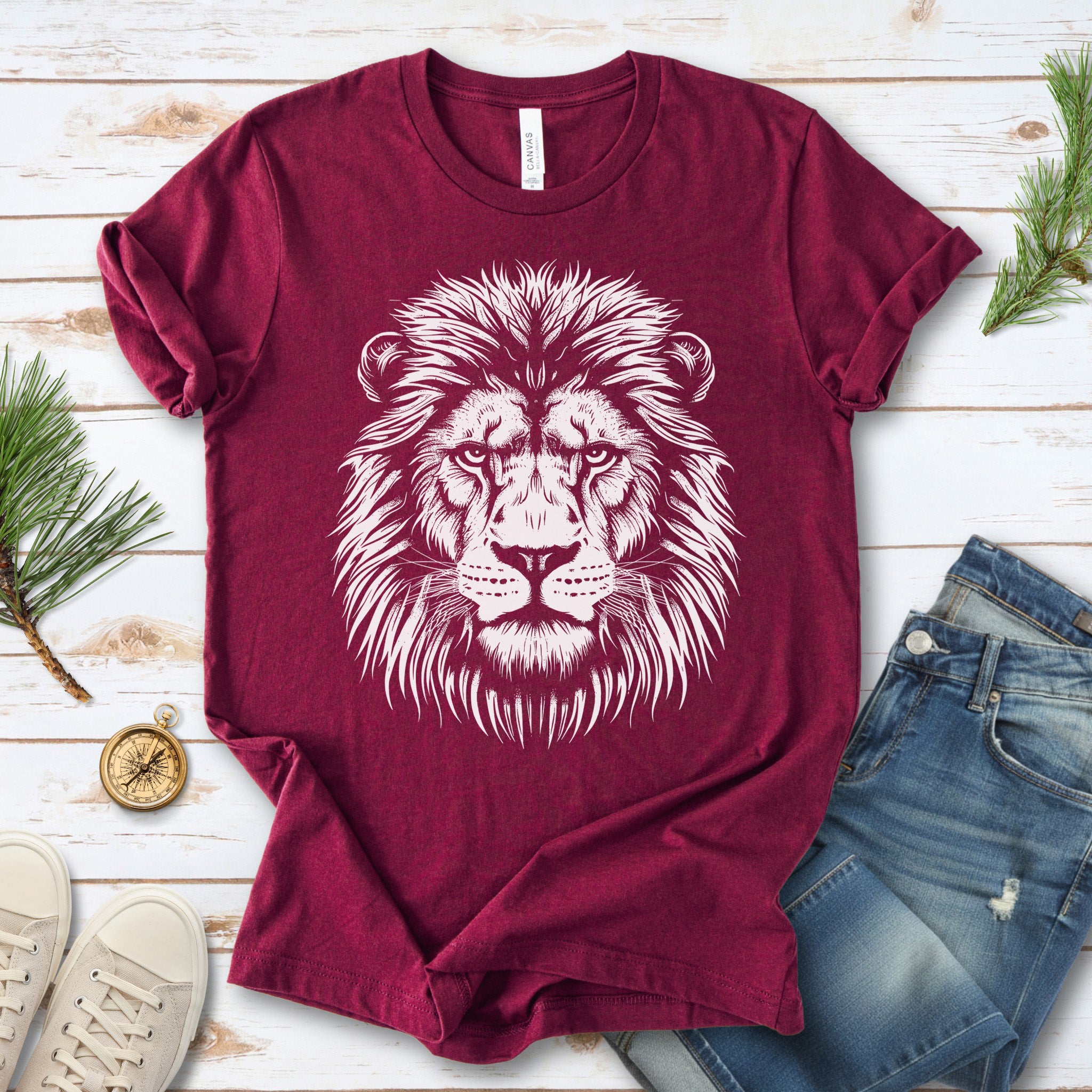 Lion Face T-Shirt – King of the Jungle Tee