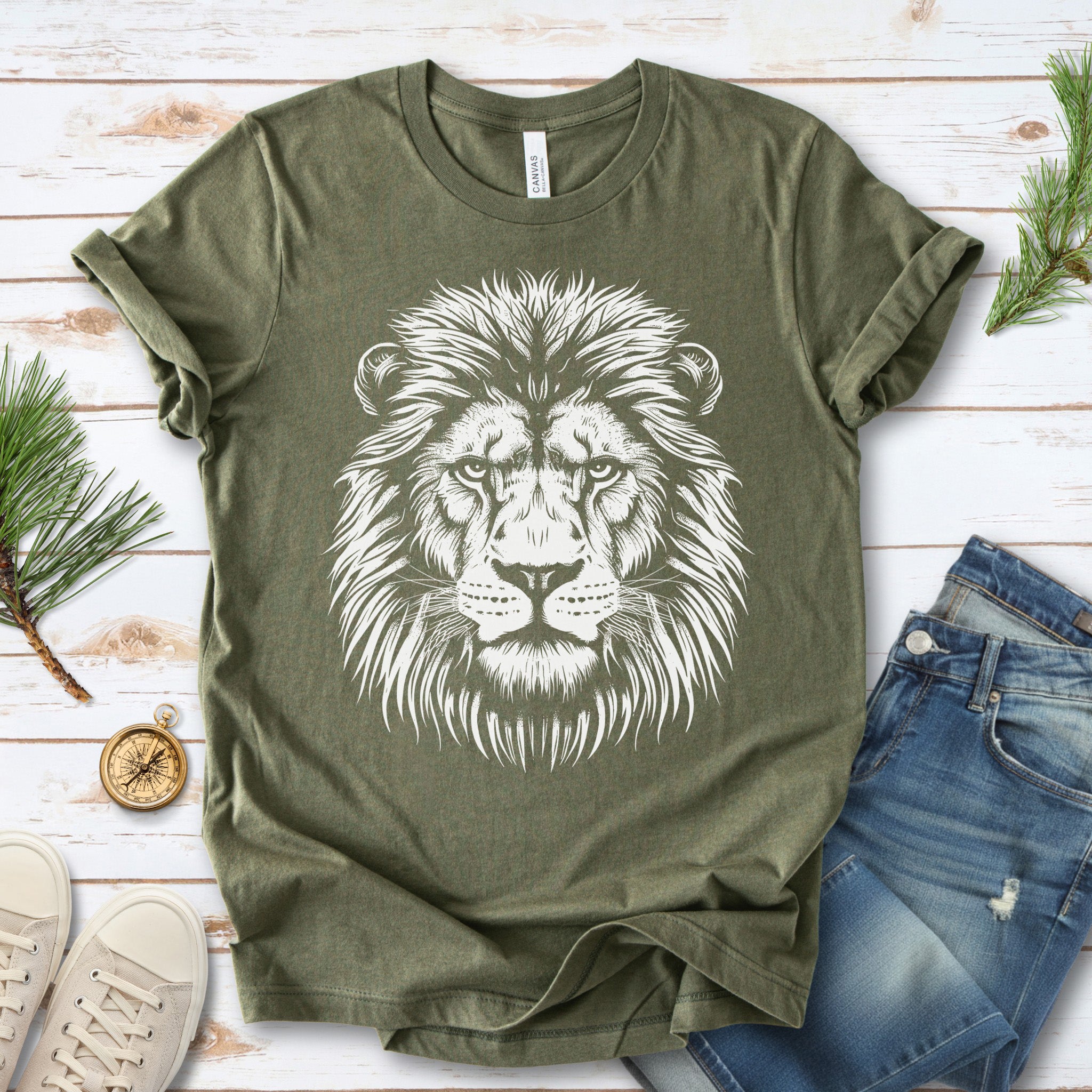 Lion Face T-Shirt – King of the Jungle Tee