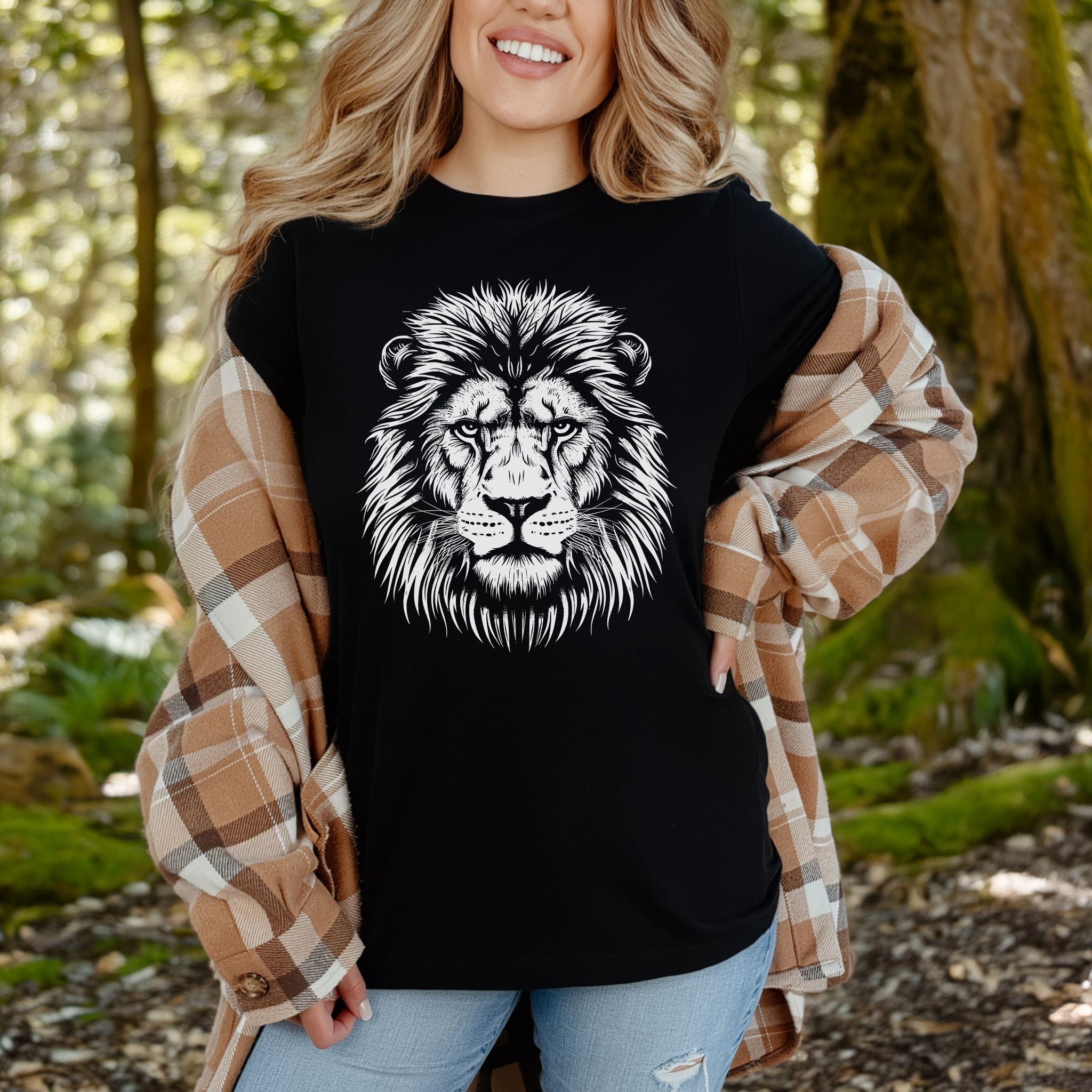 Lion Face T-Shirt – King of the Jungle Tee