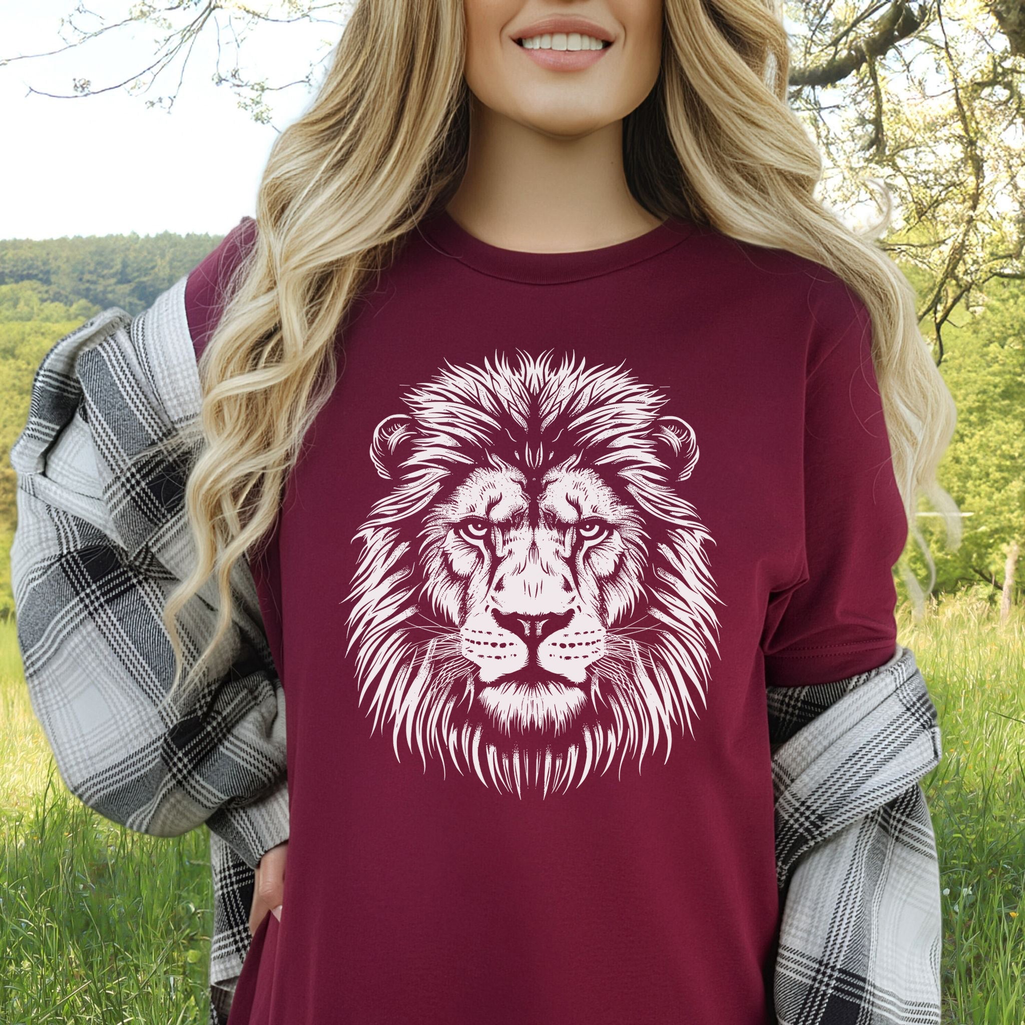 Lion Face T-Shirt – King of the Jungle Tee