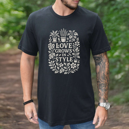 Love Grows in Style Plant Lover Cute T-Shirt