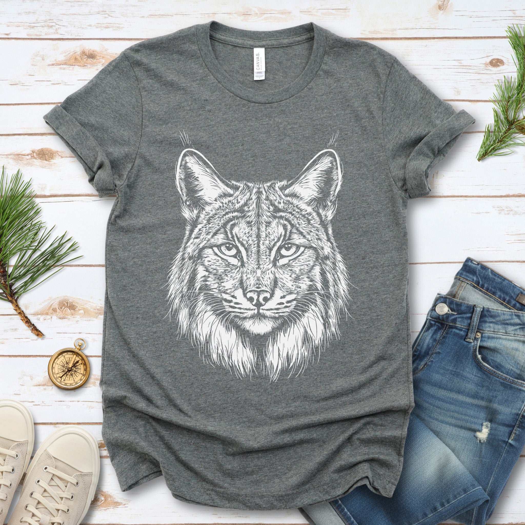 Lynx Spirit Animal Wildlife T-Shirt – Mystical Wild Soul