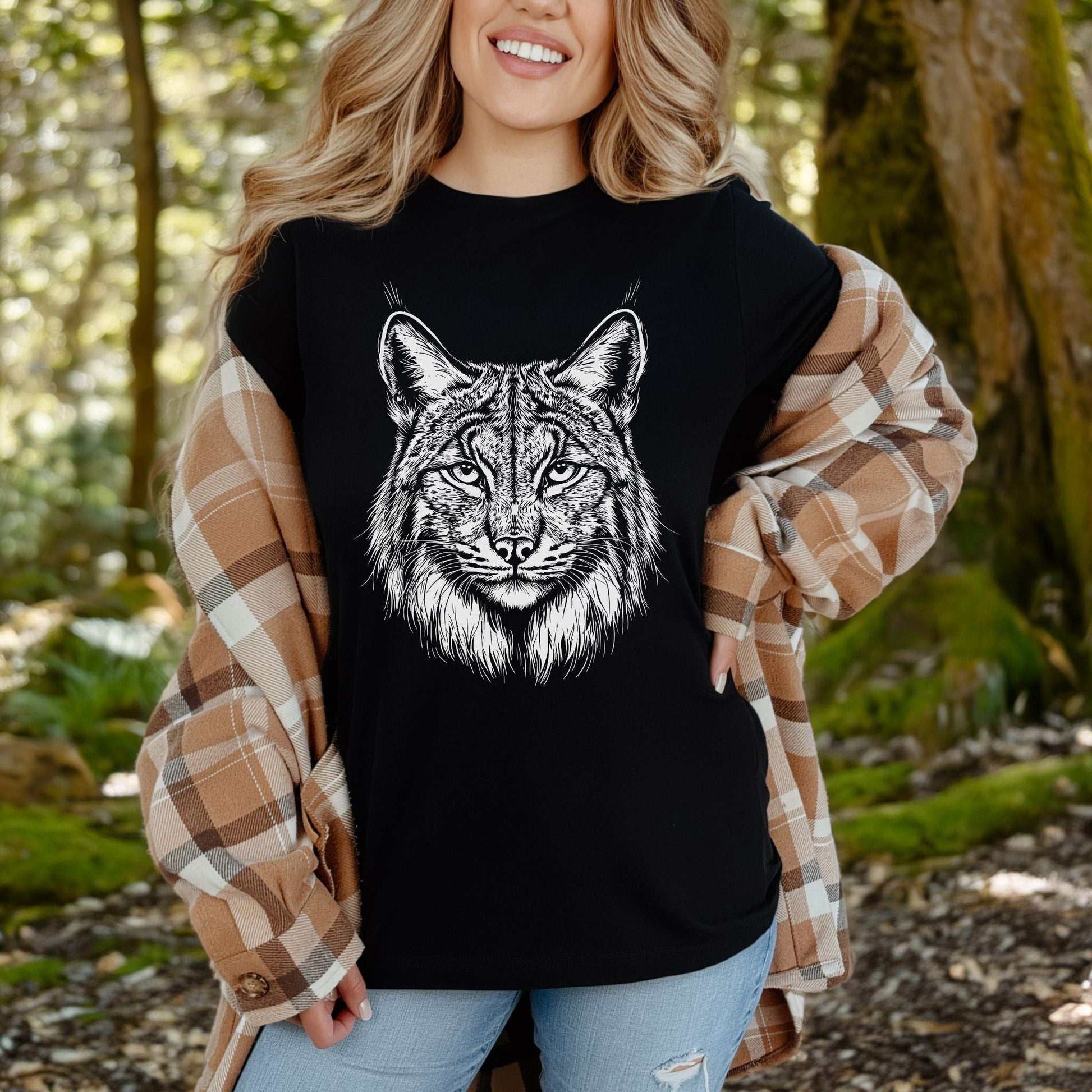 Lynx Spirit Animal Wildlife T-Shirt – Mystical Wild Soul