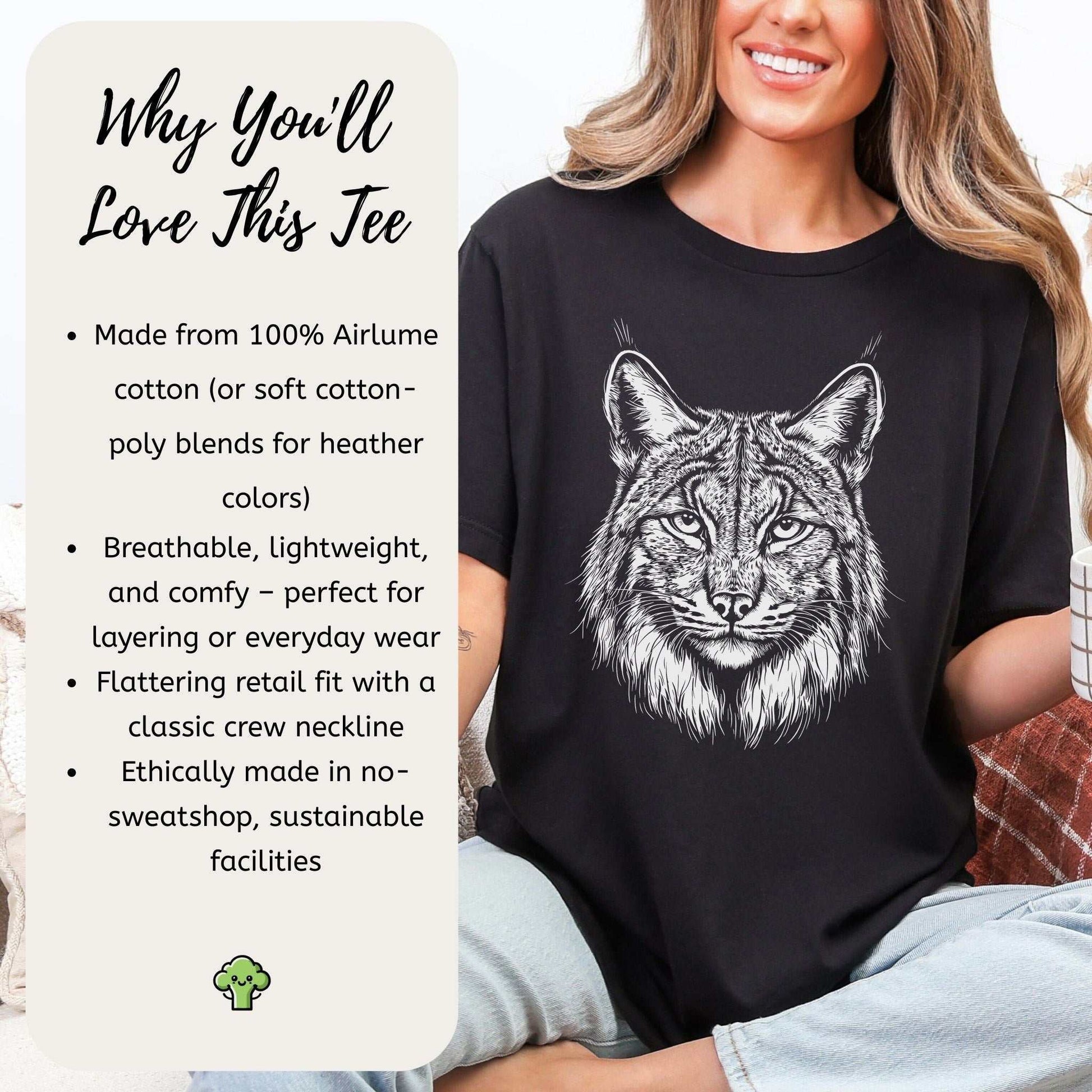 Lynx Spirit Animal Wildlife T-Shirt – Mystical Wild Soul