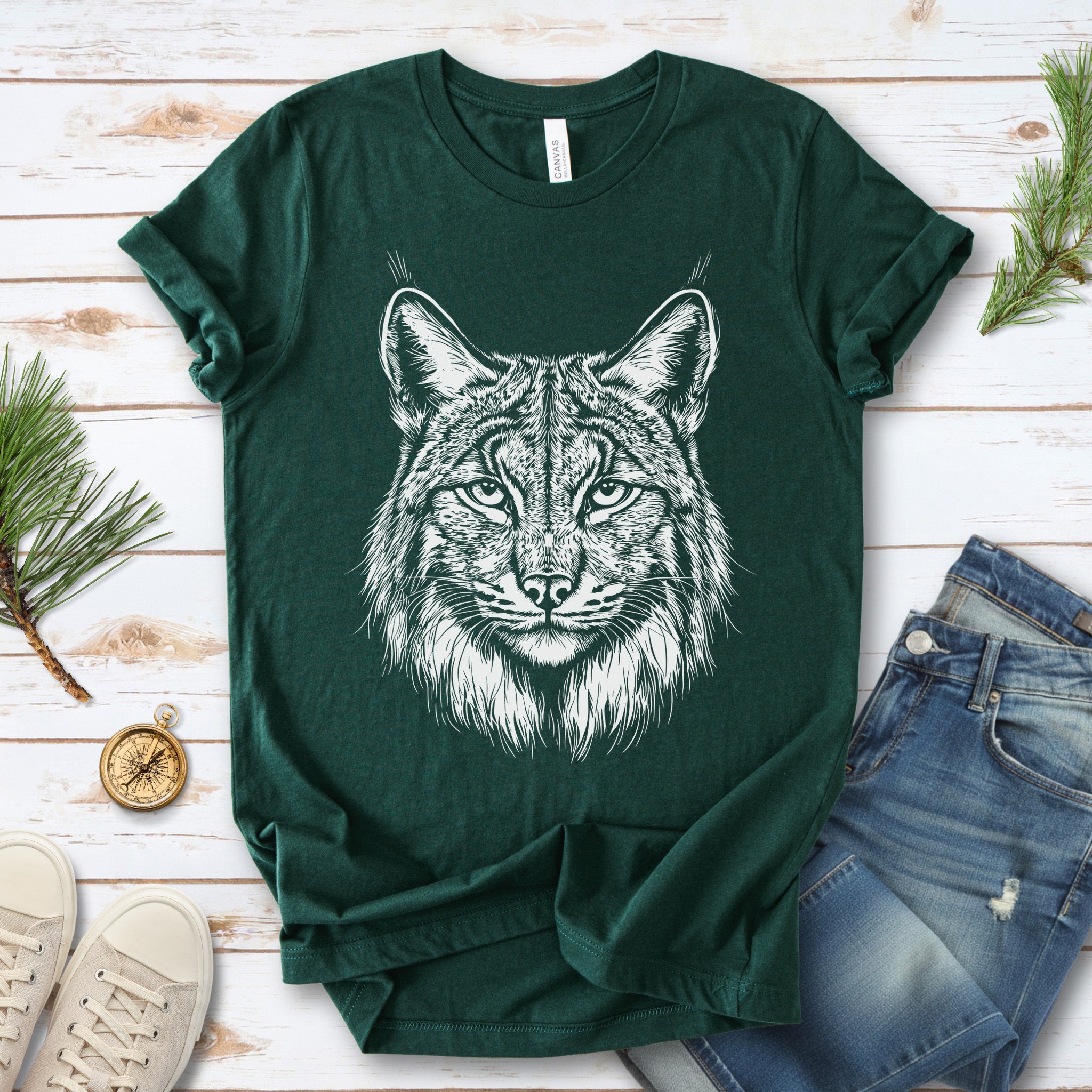 Lynx Spirit Animal Wildlife T-Shirt – Mystical Wild Soul
