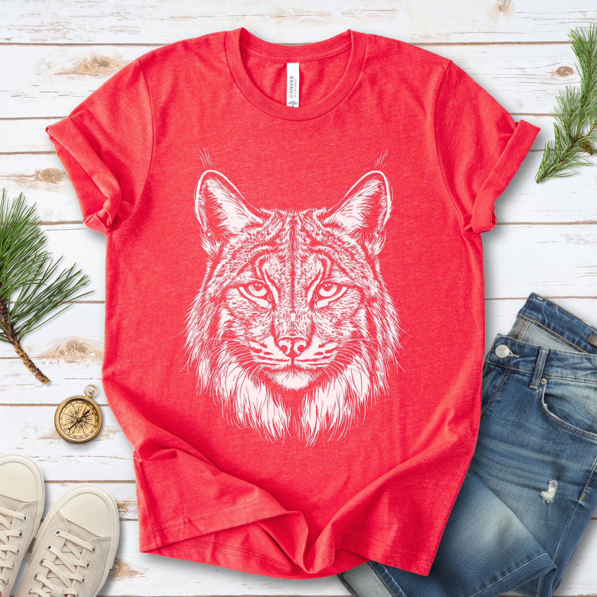 Lynx Spirit Animal Wildlife T-Shirt – Mystical Wild Soul