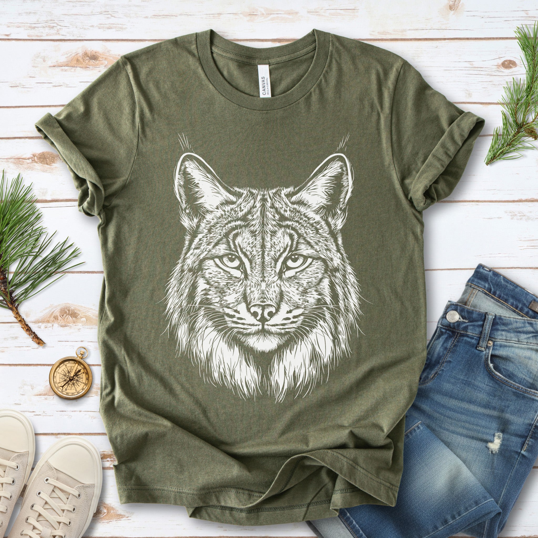 Lynx Spirit Animal Wildlife T-Shirt – Mystical Wild Soul