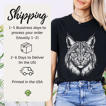 Lynx Spirit Animal Wildlife T-Shirt – Mystical Wild Soul