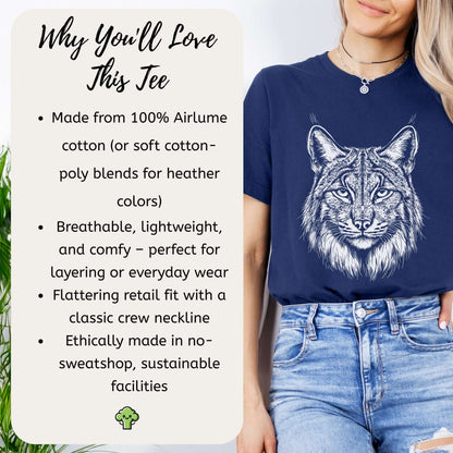 Lynx Spirit Animal Wildlife T-Shirt – Mystical Wild Soul