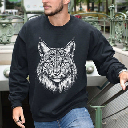 Lynx Spirit Animal Sweatshirt – Mystical Wild Cat Shirt
