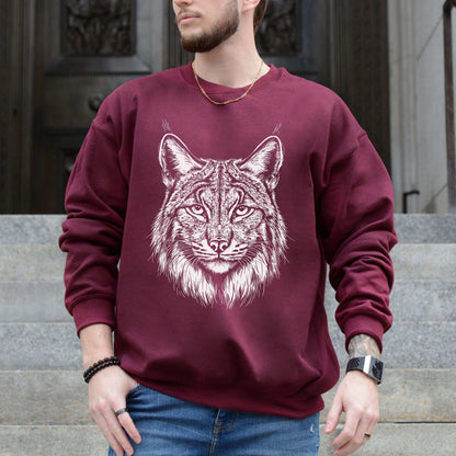 Lynx Spirit Animal Sweatshirt – Mystical Wild Cat Shirt