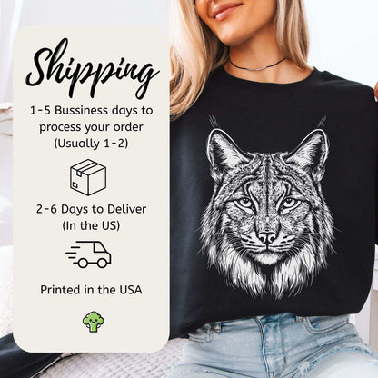 Lynx Spirit Animal Sweatshirt – Mystical Wild Cat Shirt