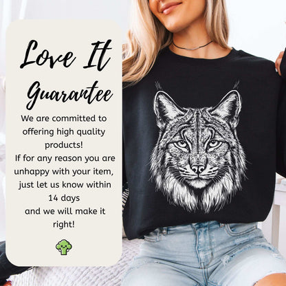 Lynx Spirit Animal Sweatshirt – Mystical Wild Cat Shirt