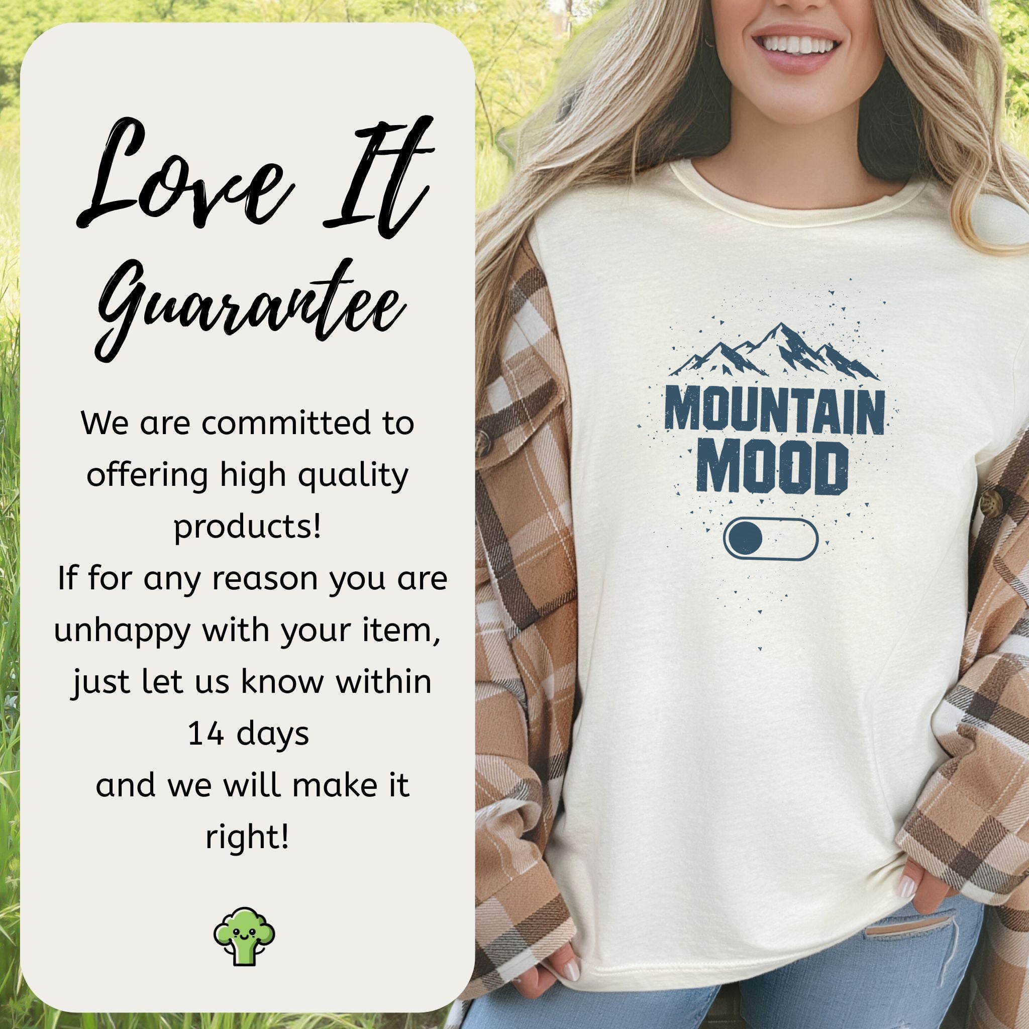 Mountain Mood Minimalist Switch-On Hiking Adventure T-Shirt