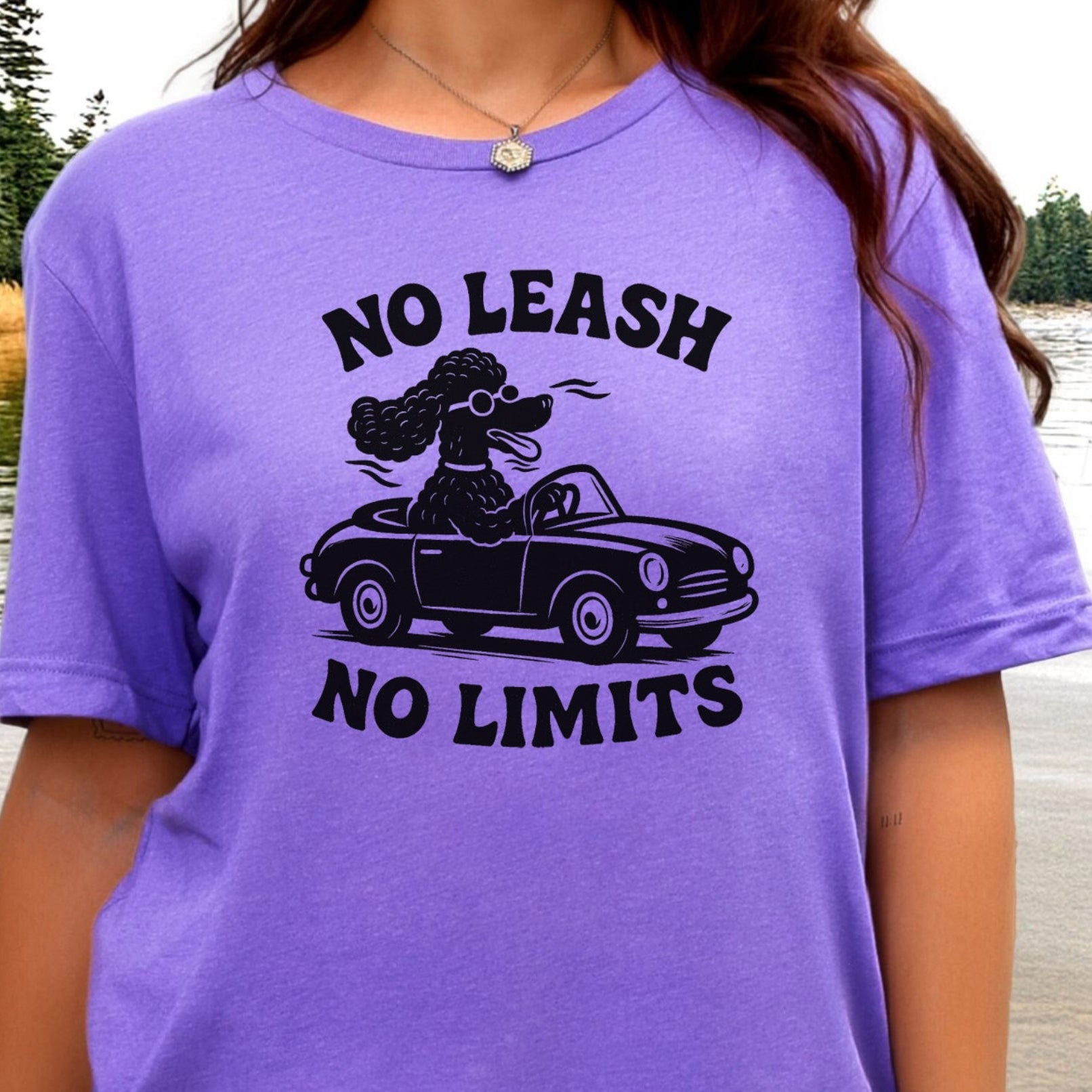 Poodle No Leash No Limits T-Shirt