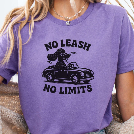 Poodle No Leash No Limits T-Shirt