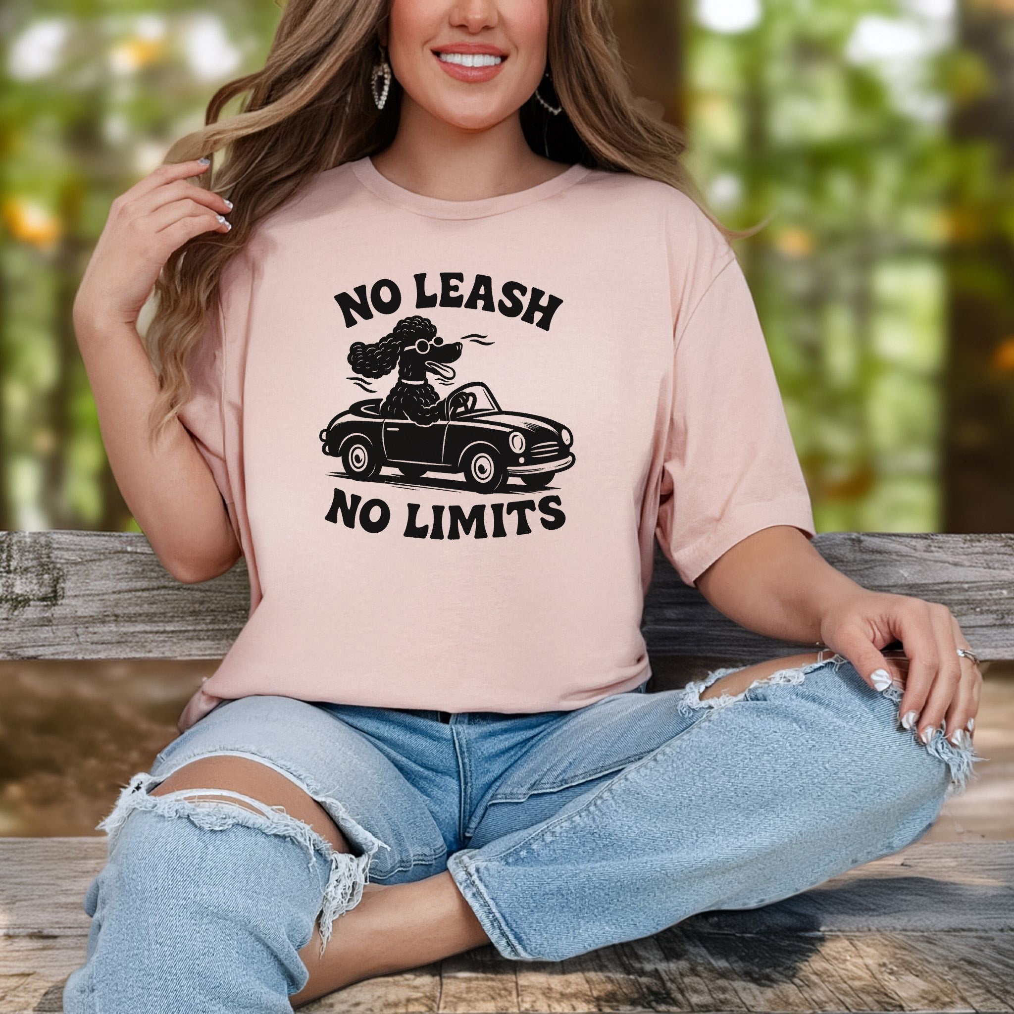 Poodle No Leash No Limits T-Shirt