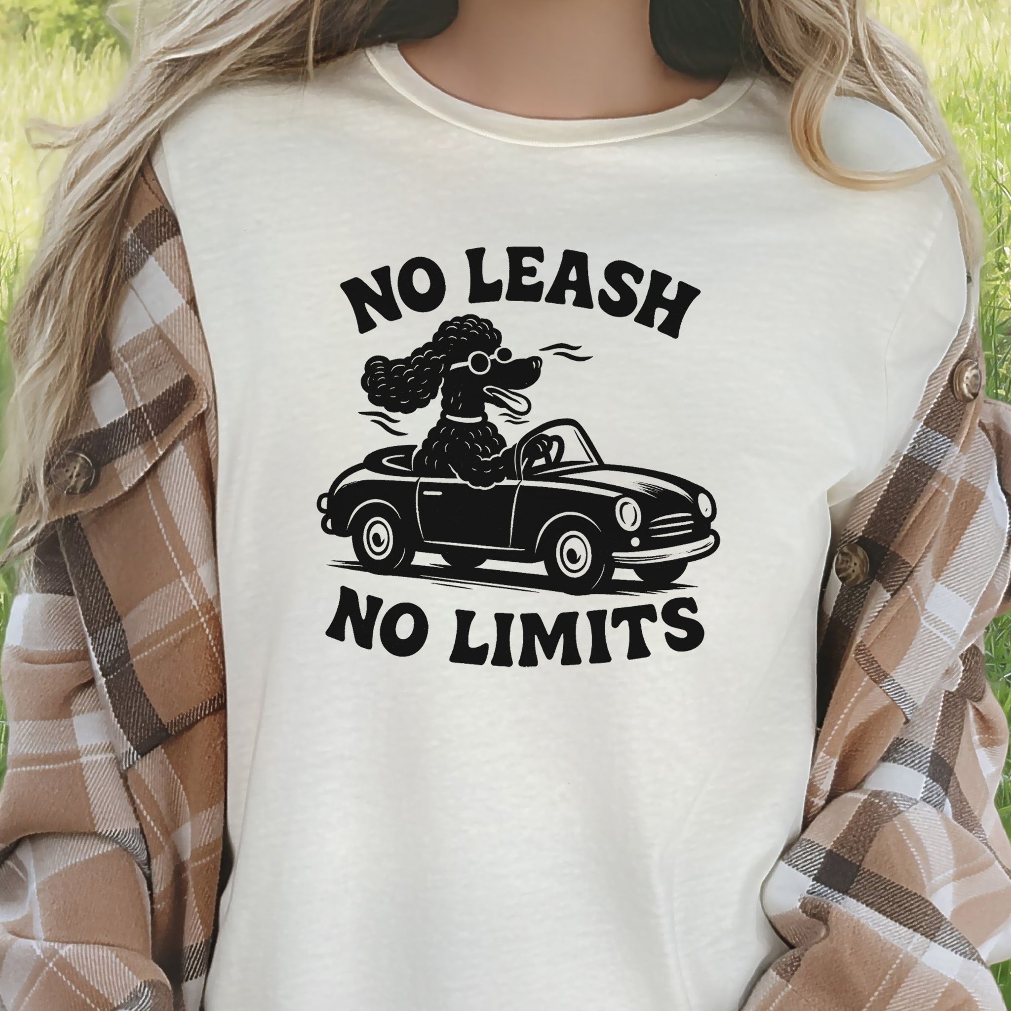 Poodle No Leash No Limits T-Shirt