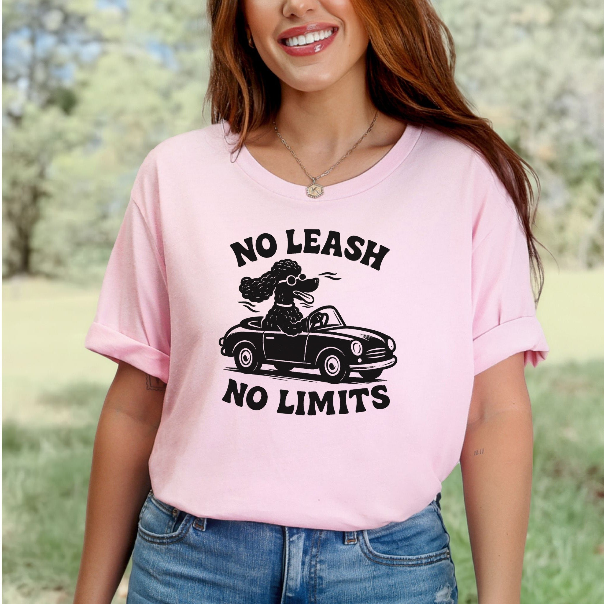 Poodle No Leash No Limits T-Shirt