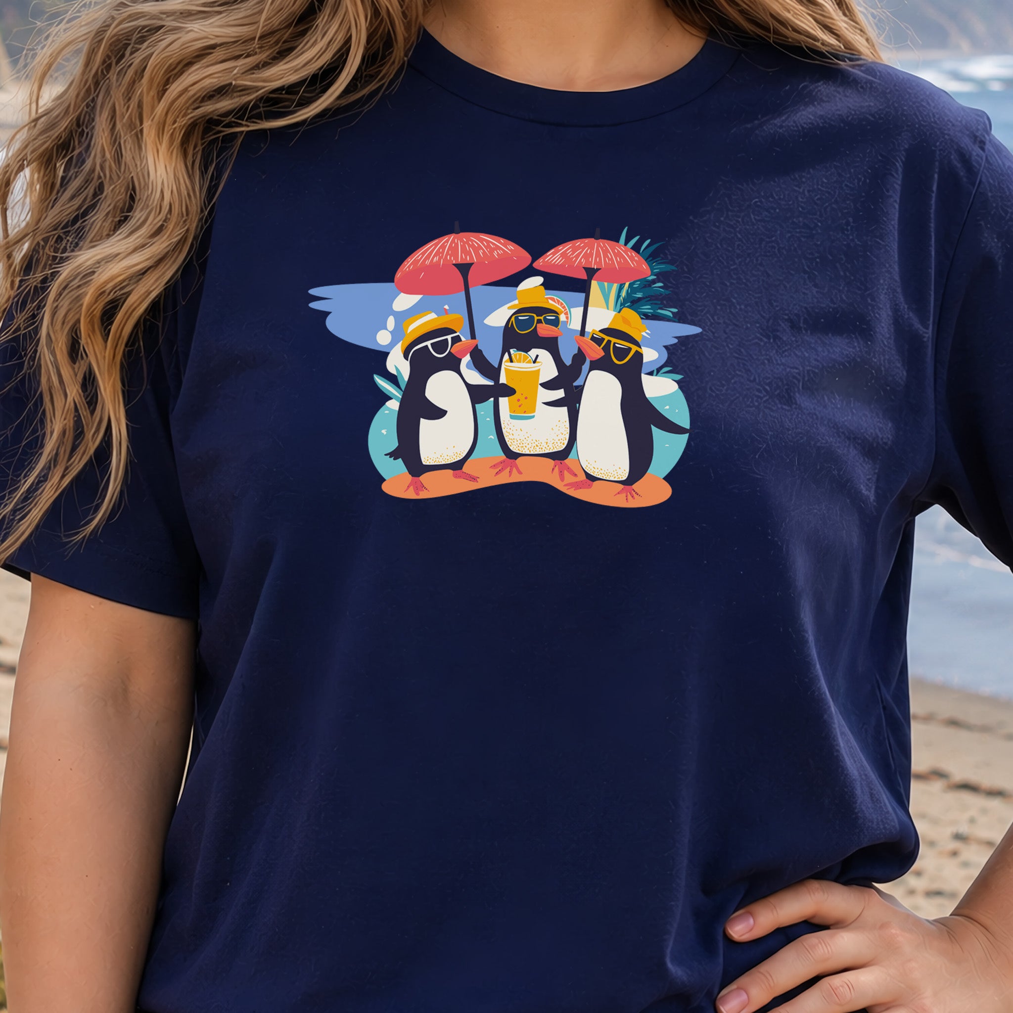 Penguins in a Party T-Shirt – Drinks, Chill, Repeat