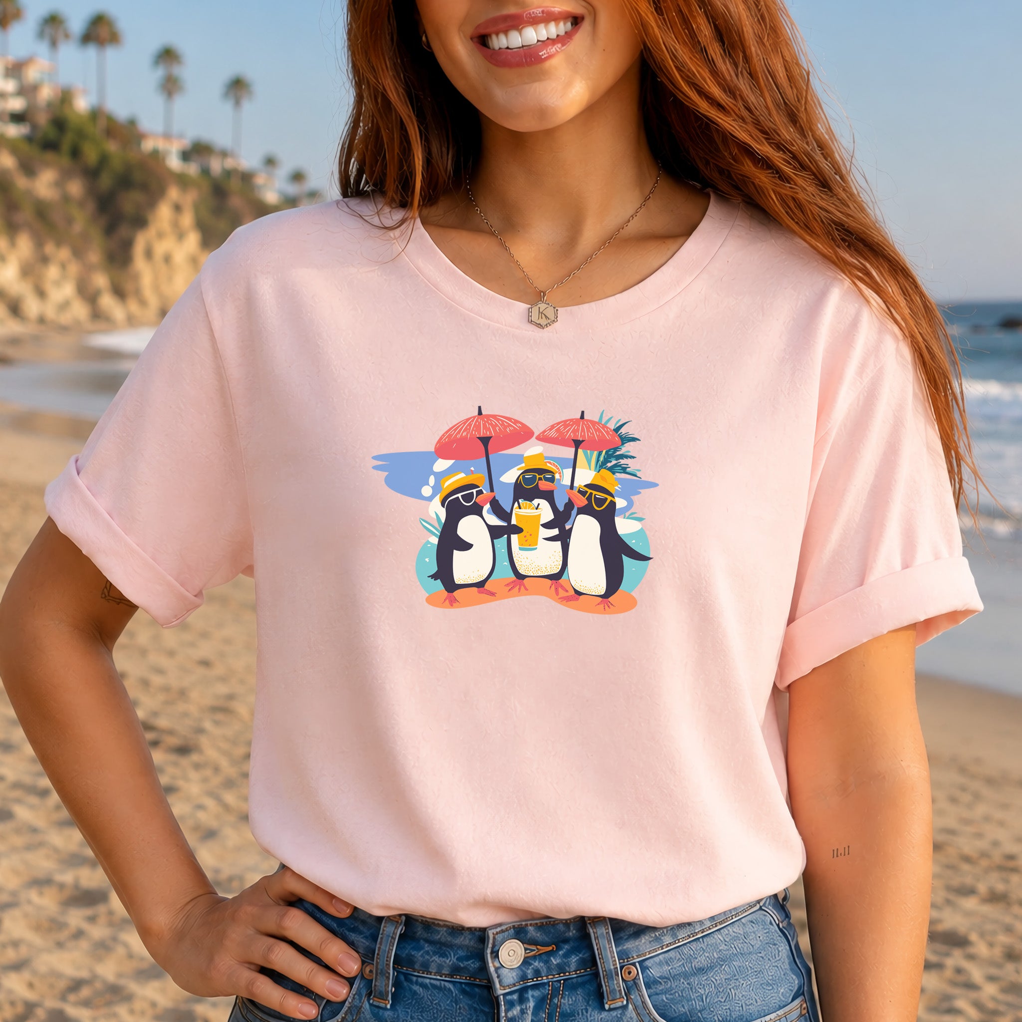 Penguins in a Party T-Shirt – Drinks, Chill, Repeat
