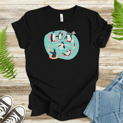 Penguins Pool Party T-Shirt – Fun and Playful Design - TShirtree