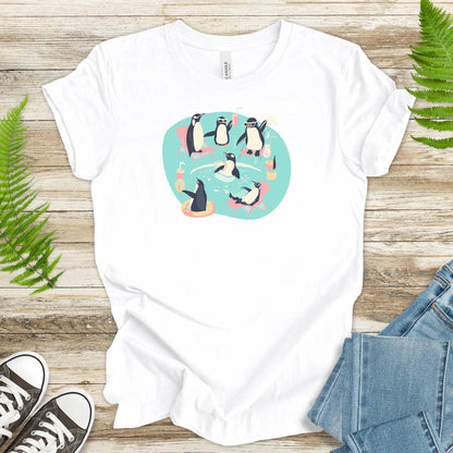 Penguins Pool Party T-Shirt – Fun and Playful Design - TShirtree