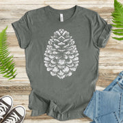 Sacred Pinecone Shirt – Minimalist Nature Lover T-Shirt