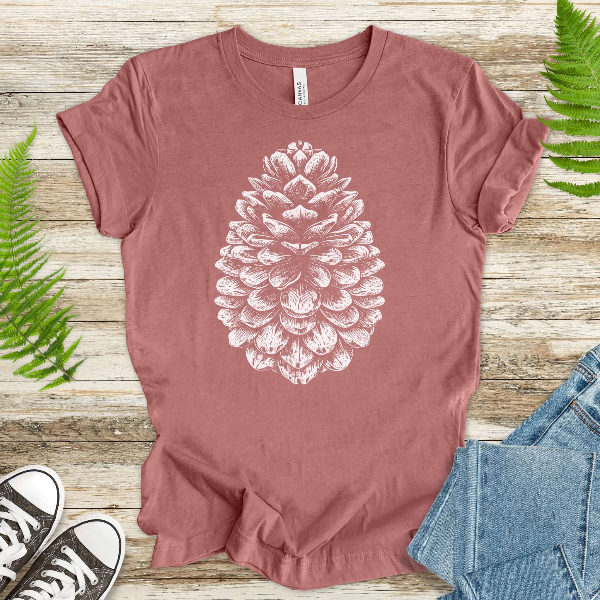 Sacred Pinecone Shirt – Minimalist Nature Lover T-Shirt